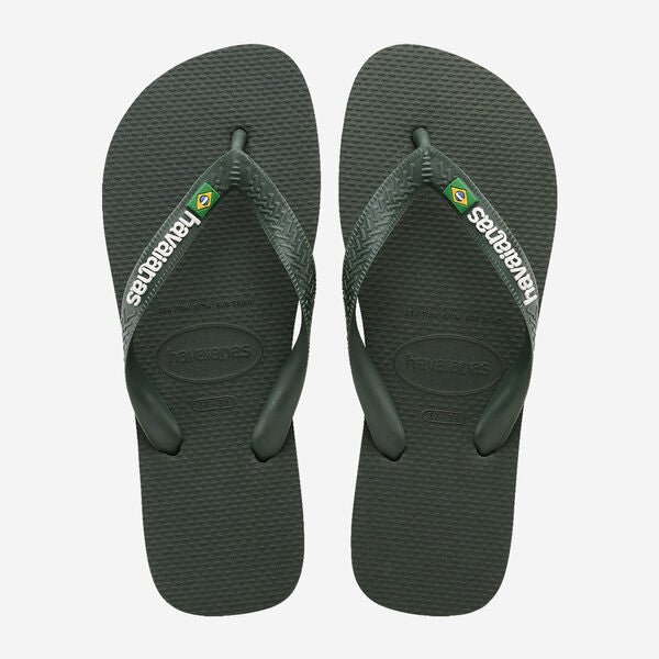 Pair of Havaianas flip-flops on a white background