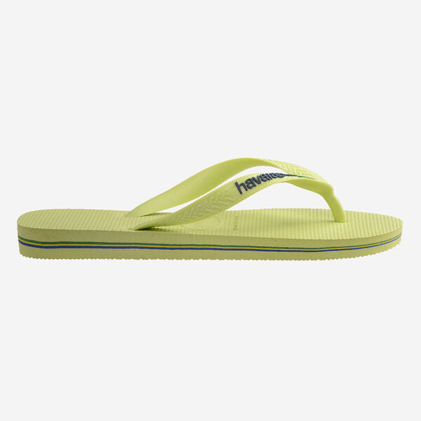 Matcha Green flip-flop sandal with 'Havaianas' logo on a white background