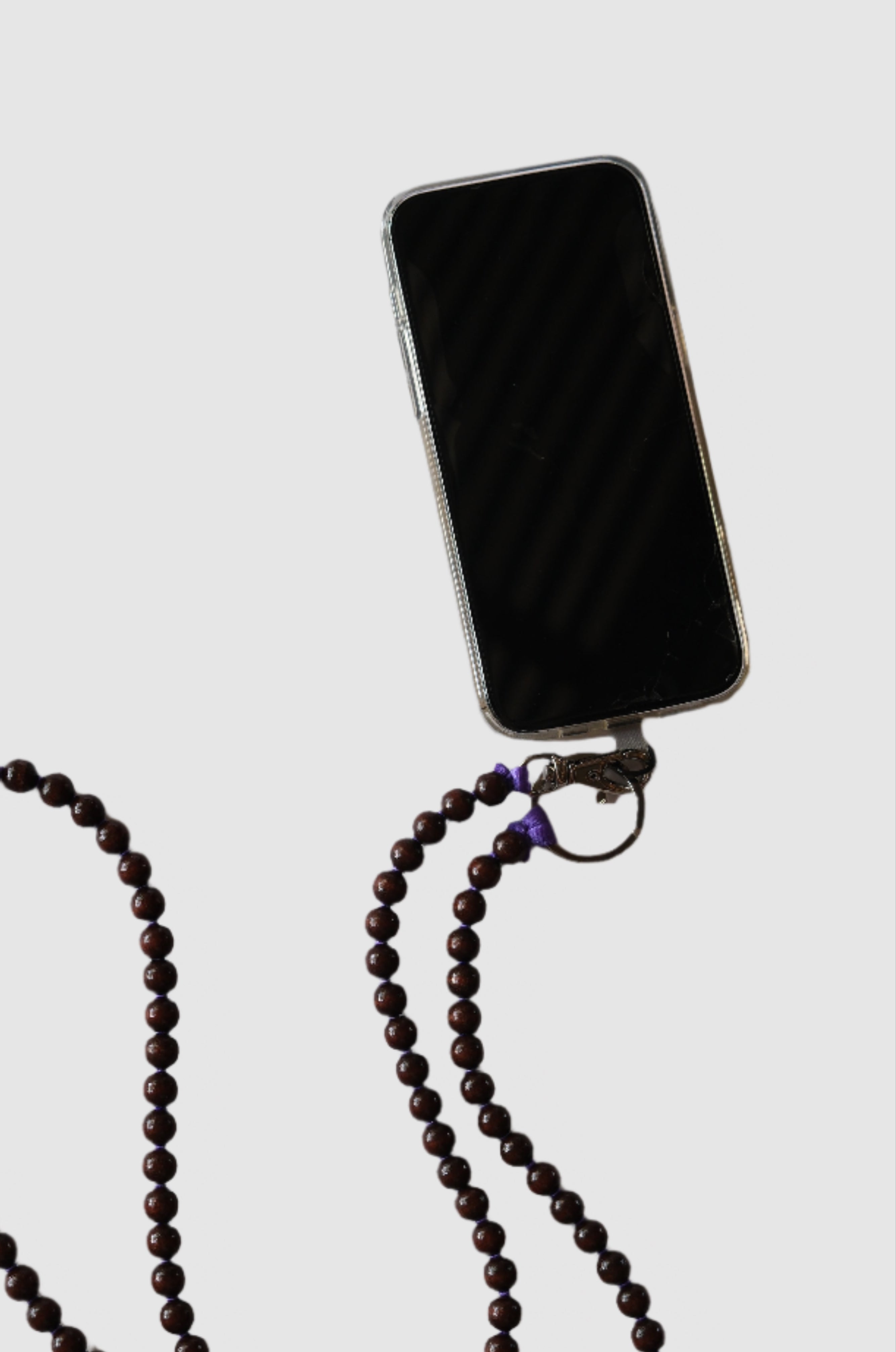 Ina Seifart phone necklace brown and purple