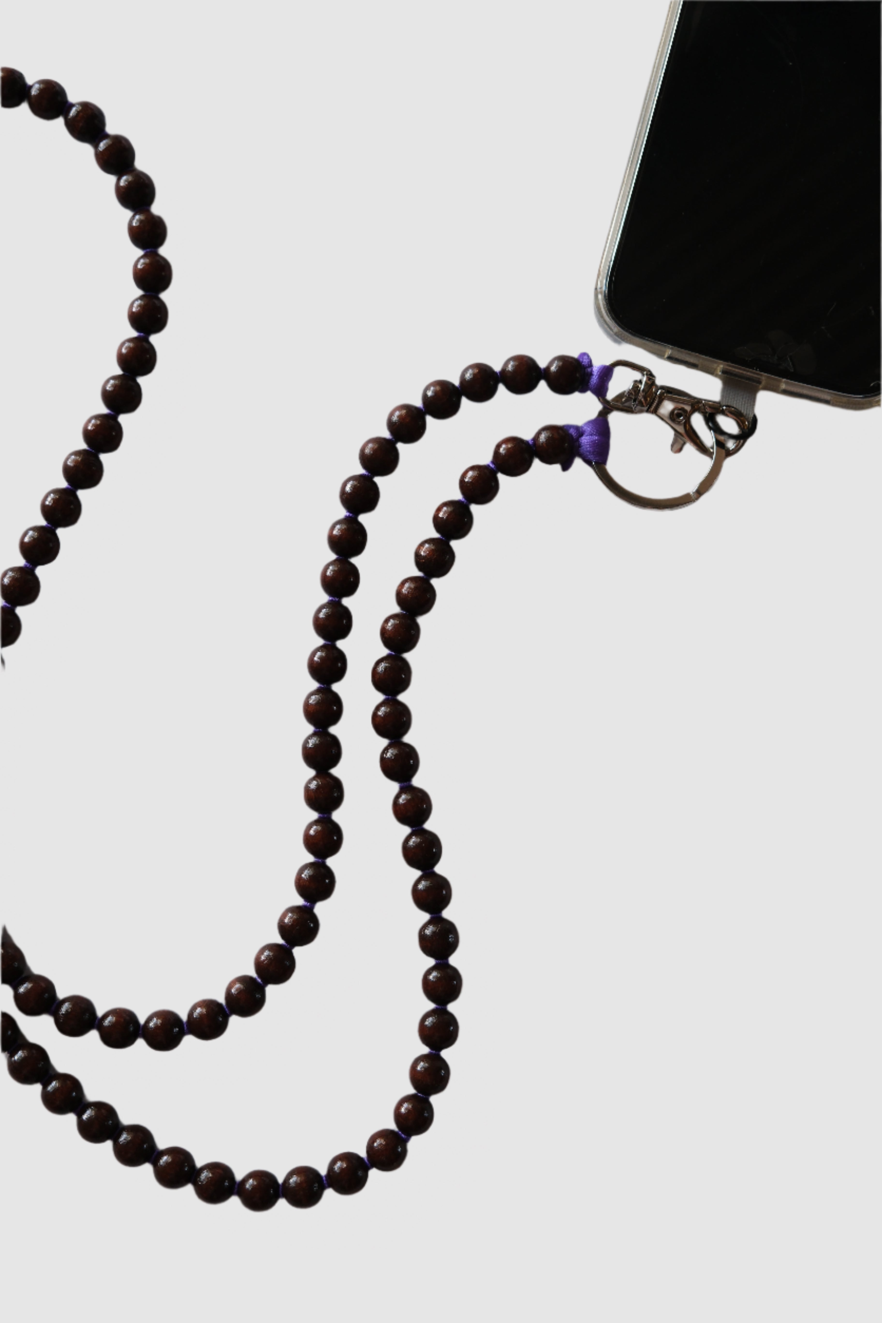 Ina Seifart phone necklace brown and purple