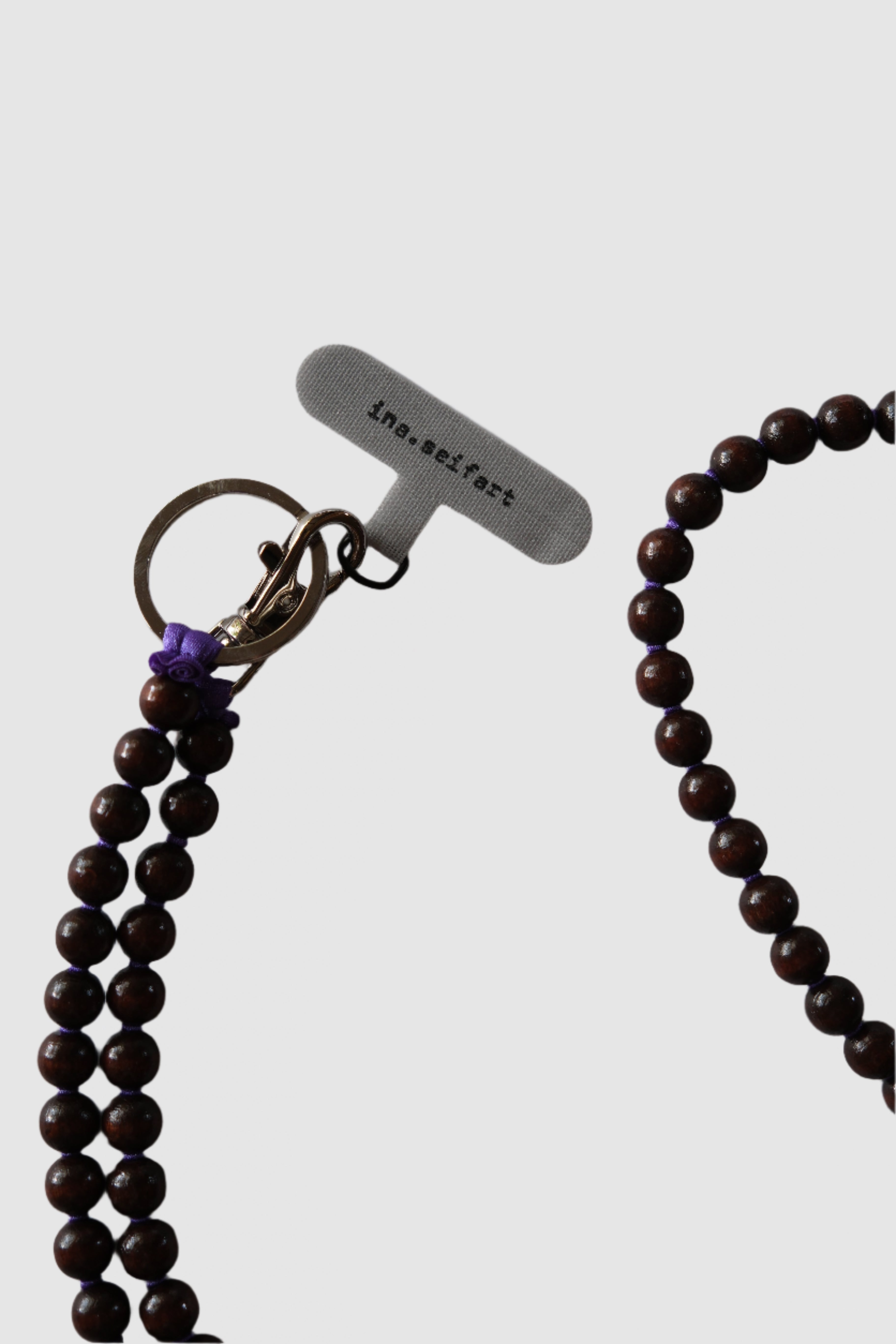 Ina Seifart phone necklace brown and purple