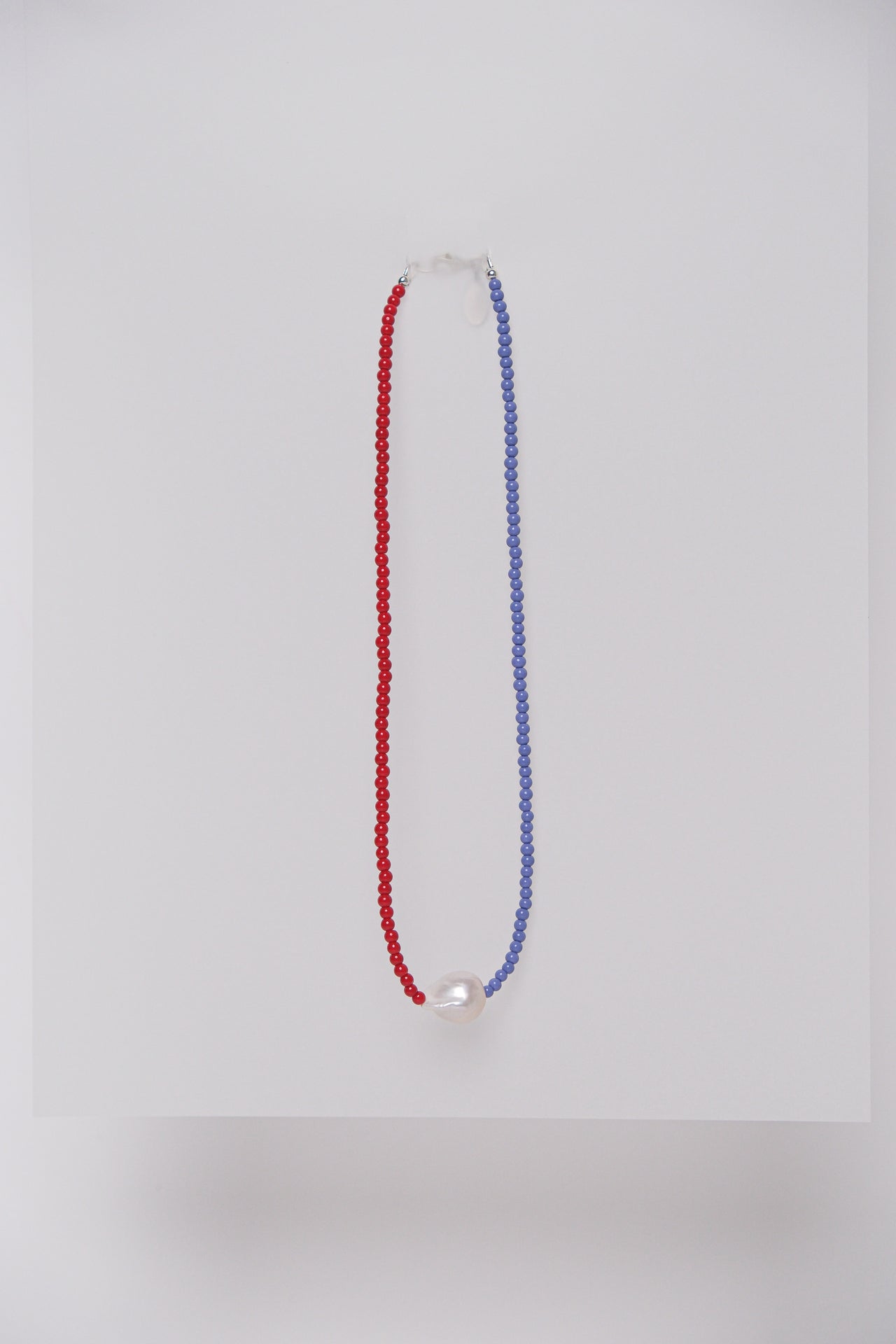 No. 14 Necklace - Lavender/Red