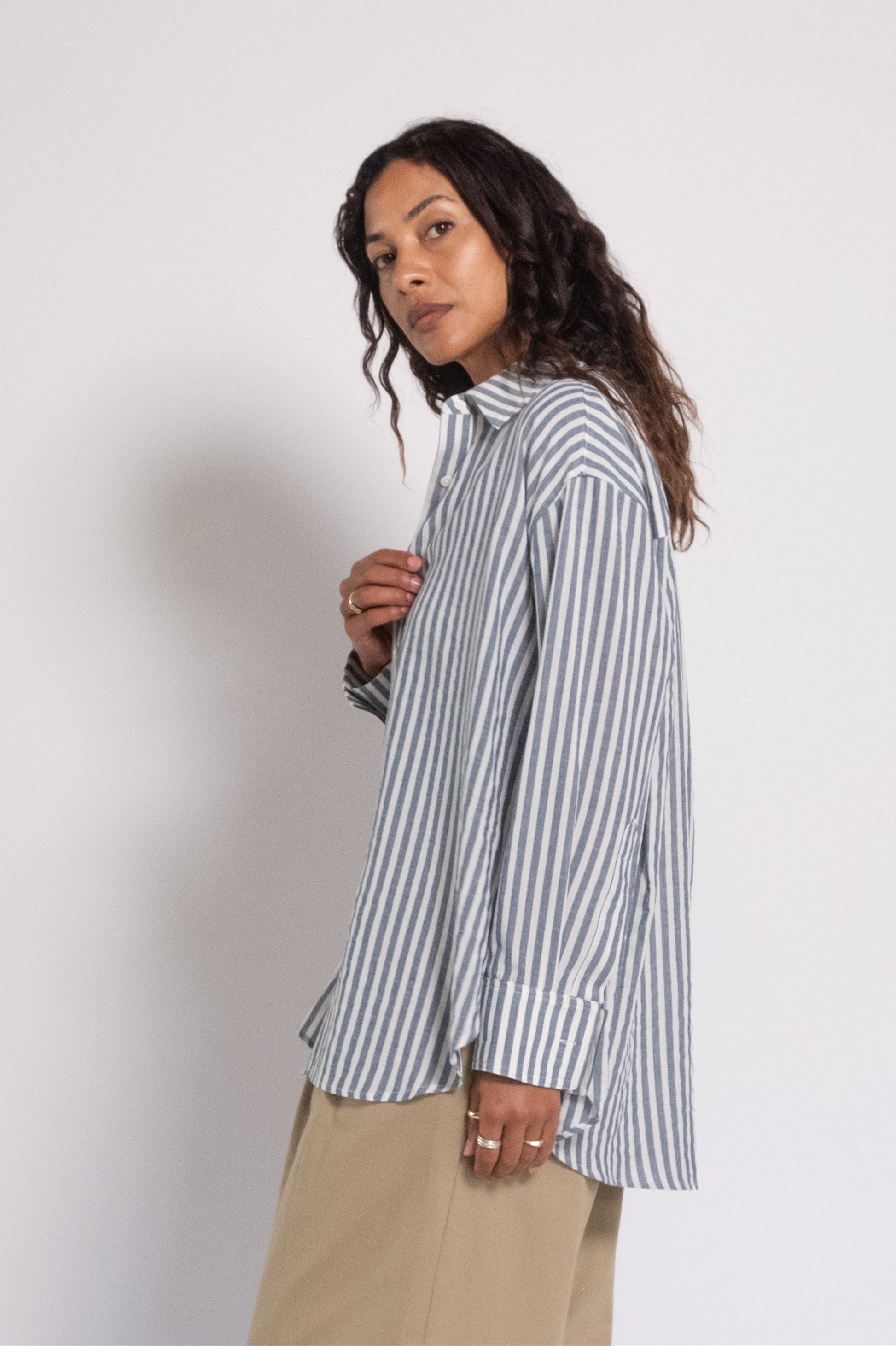 No. 19 Shirt - Denim Stripe