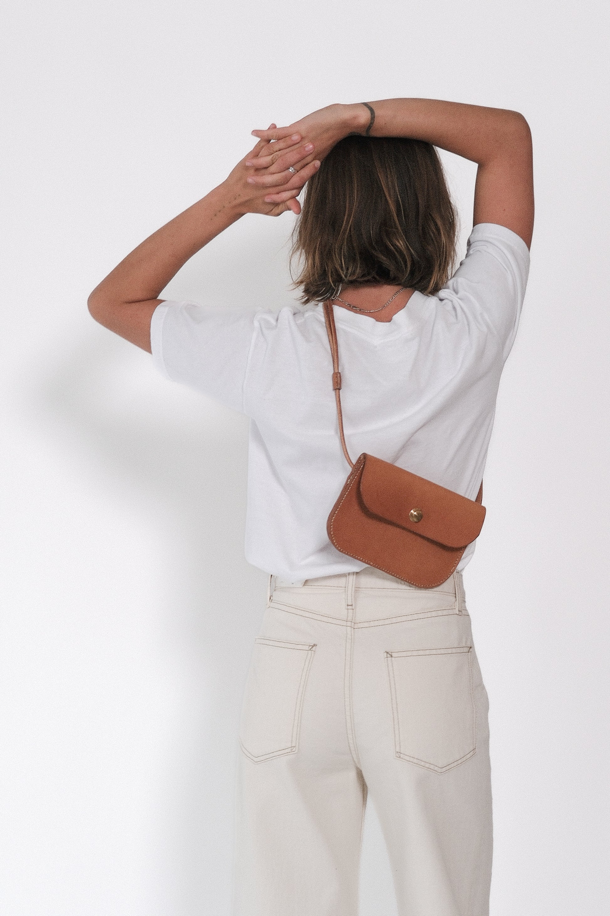Cross Body Pouch - Tan