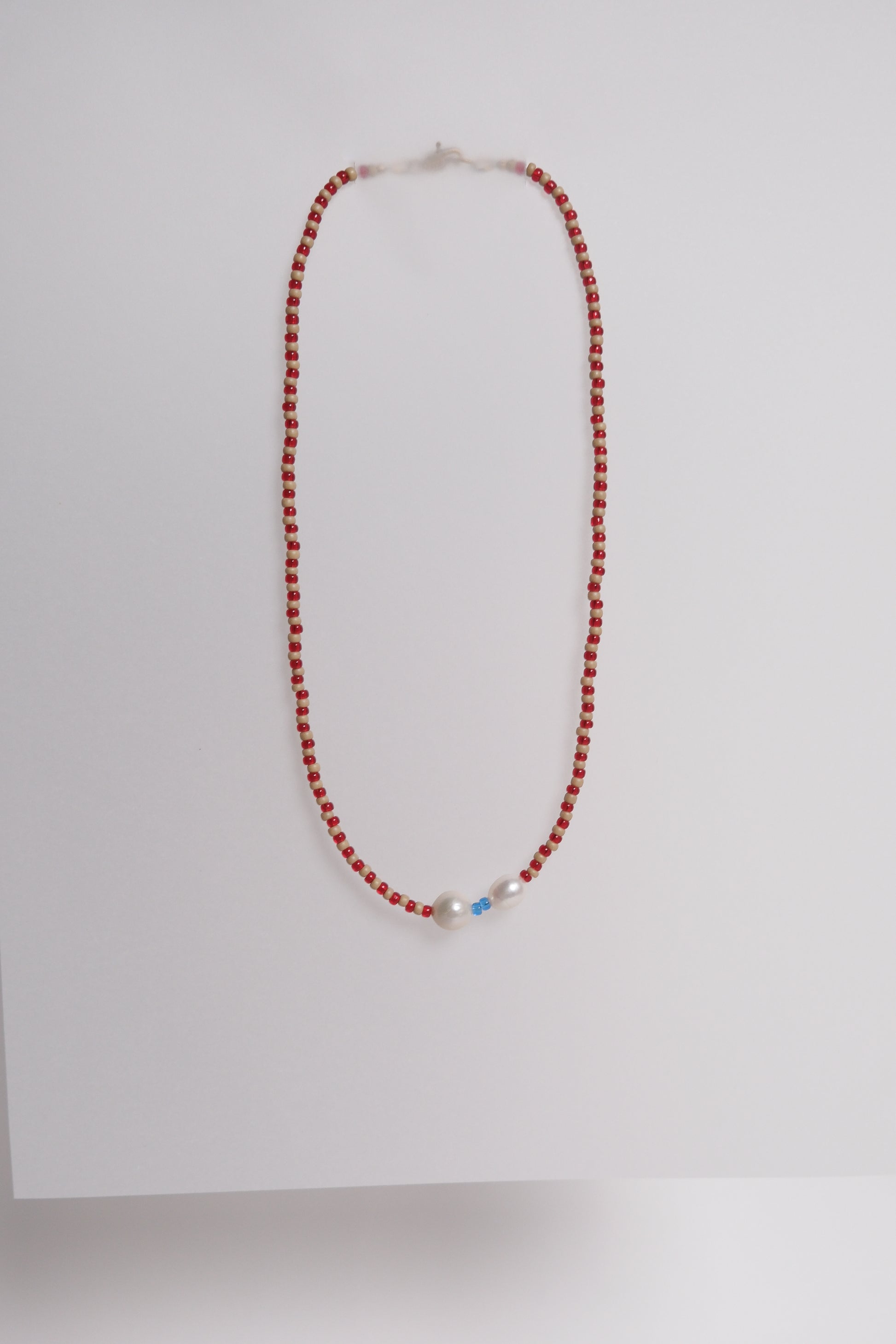No. 12 Necklace - Cherry/Sand