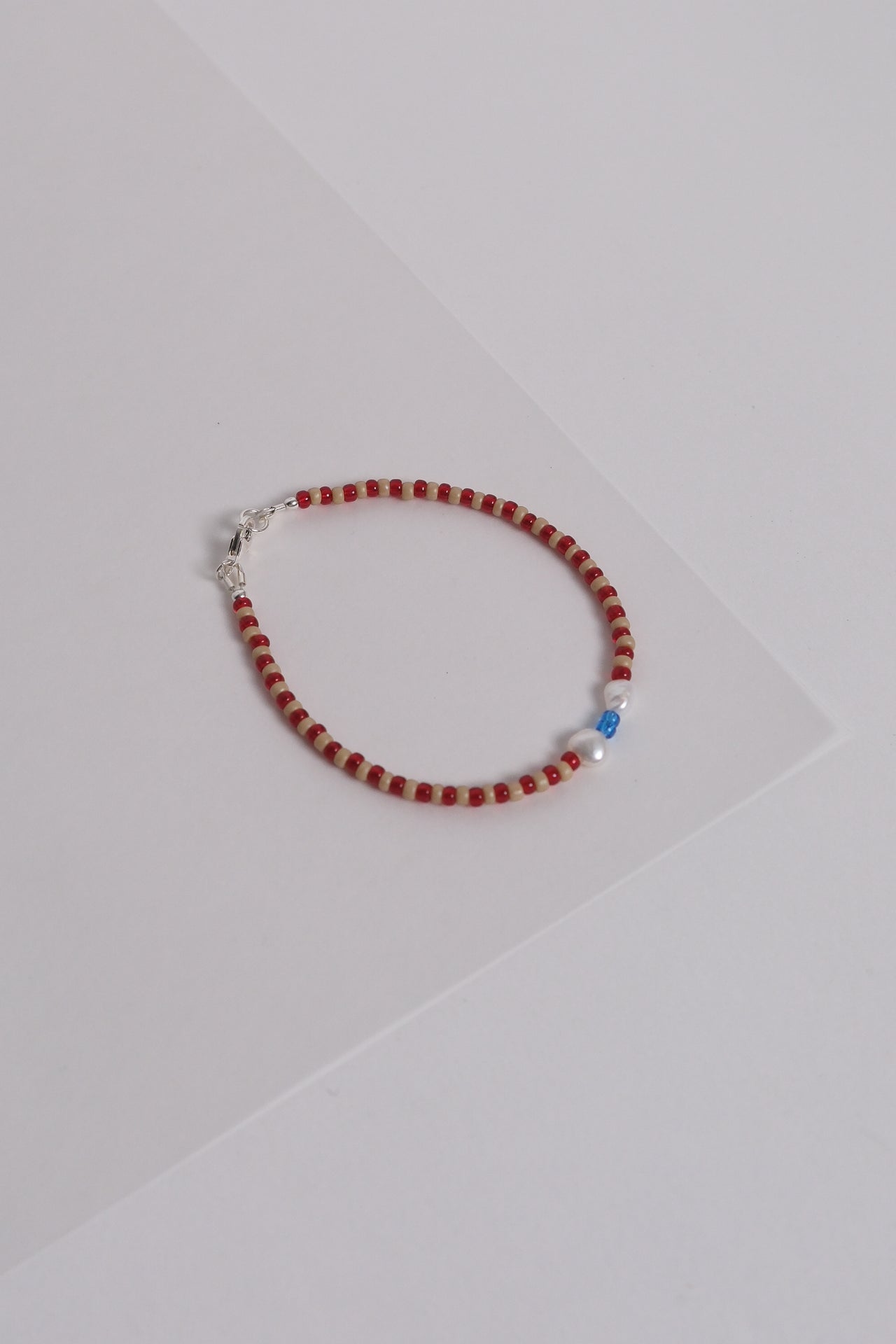 No. 12 Bracelet - Cherry/sand