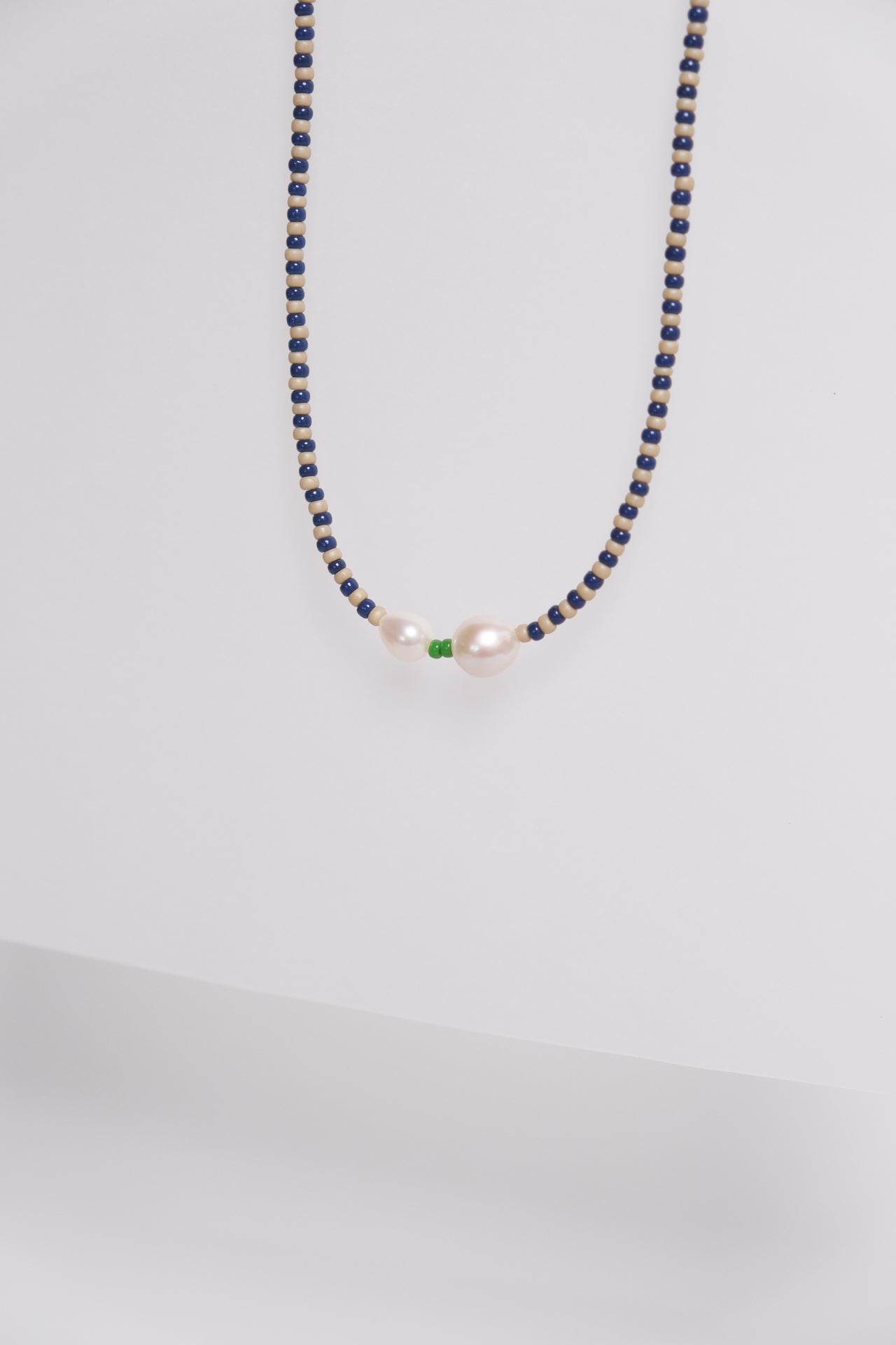 No. 12 Necklace - navy/Sand