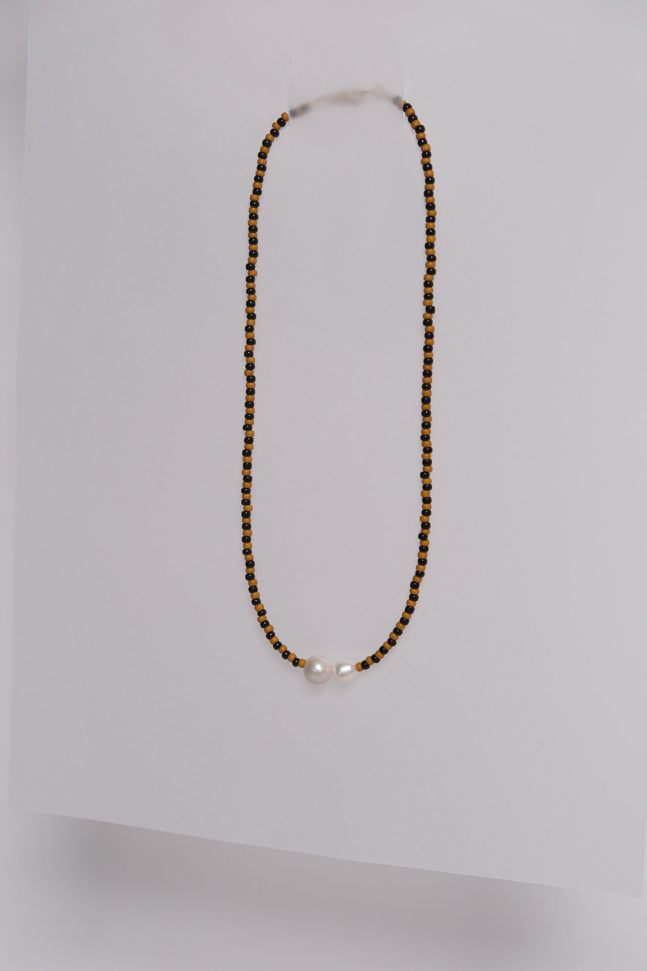 No. 12 Necklace - Camel/Black