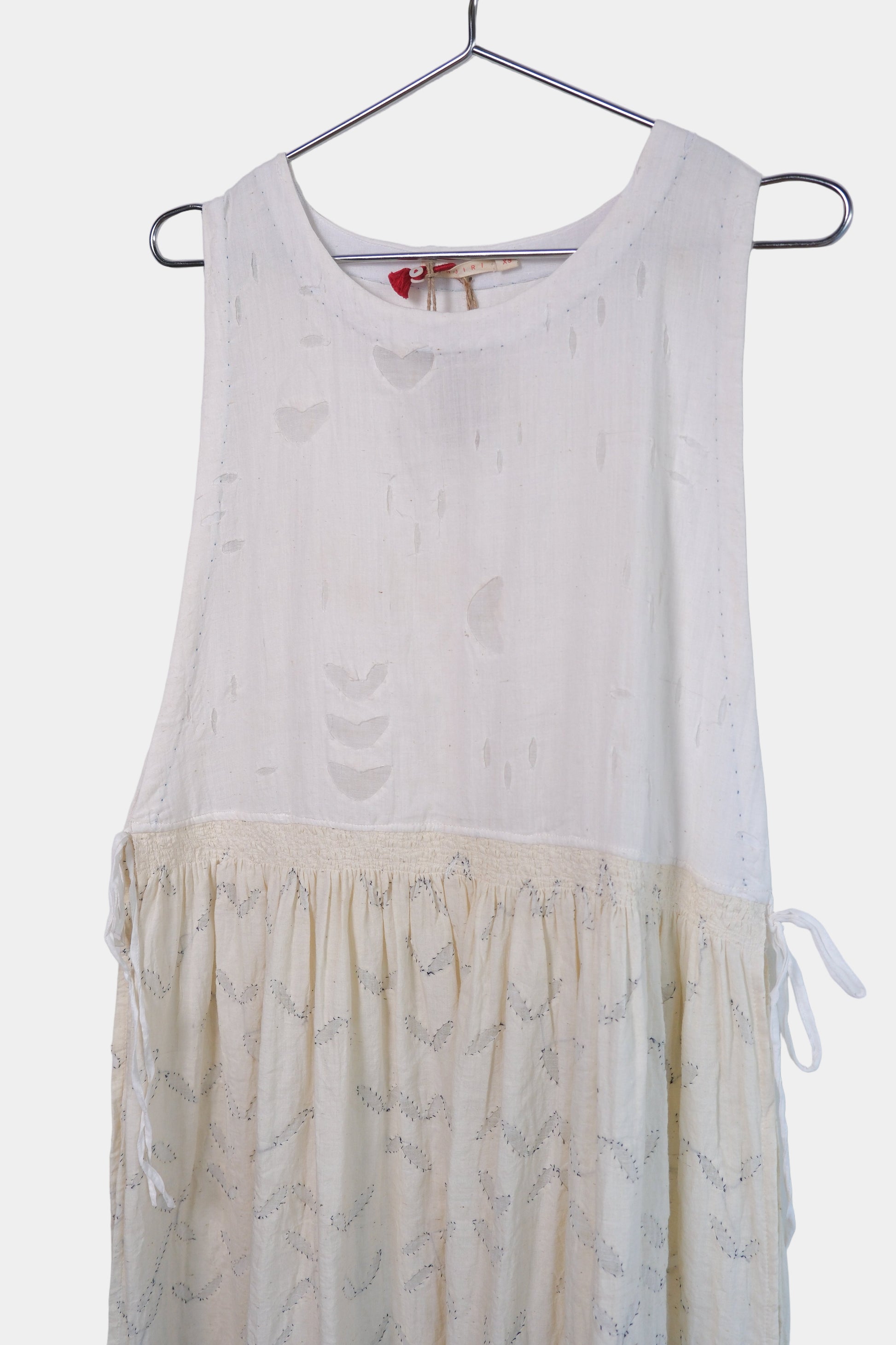 Cream Barmer appliqué Dress
