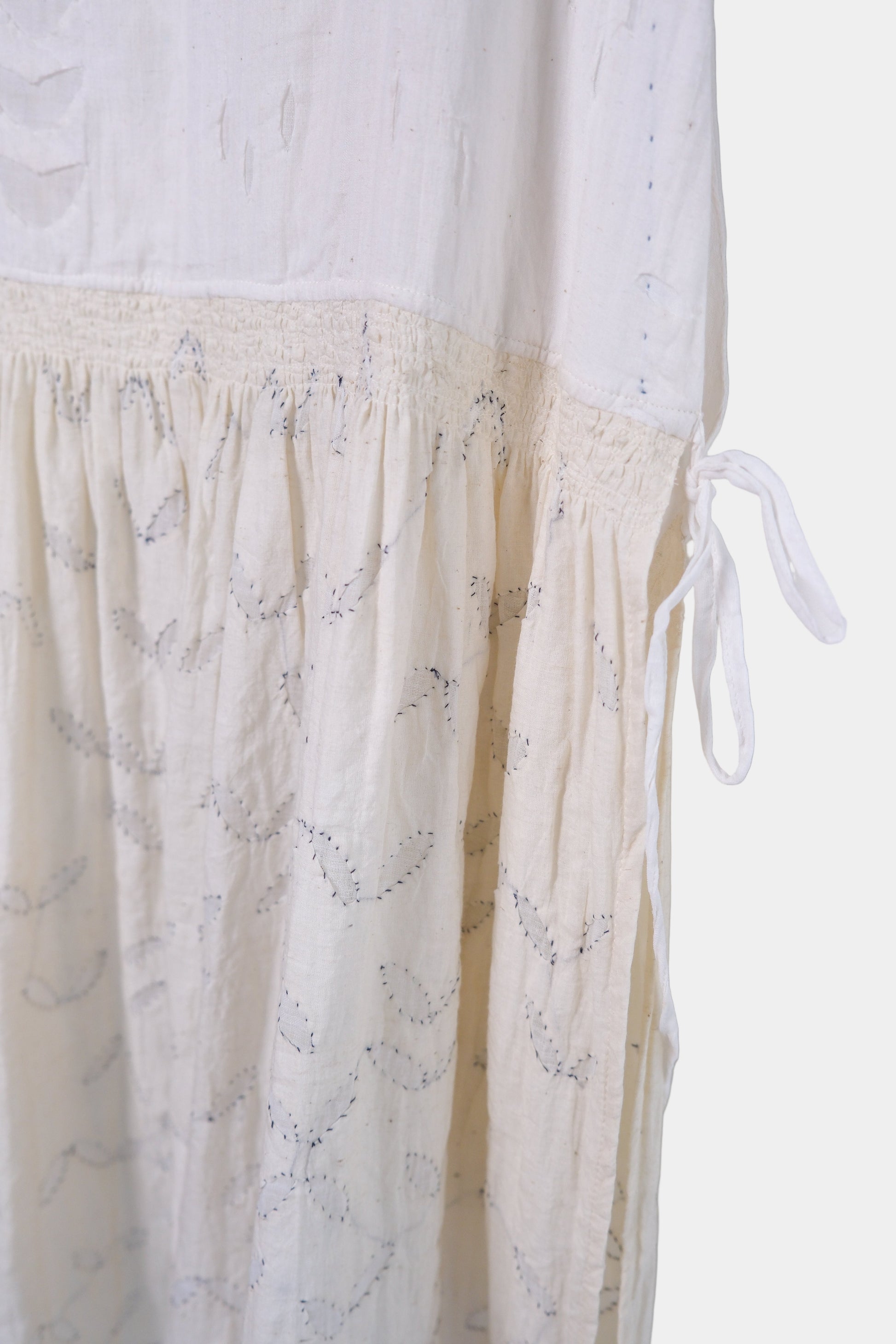 Cream Barmer appliqué Dress