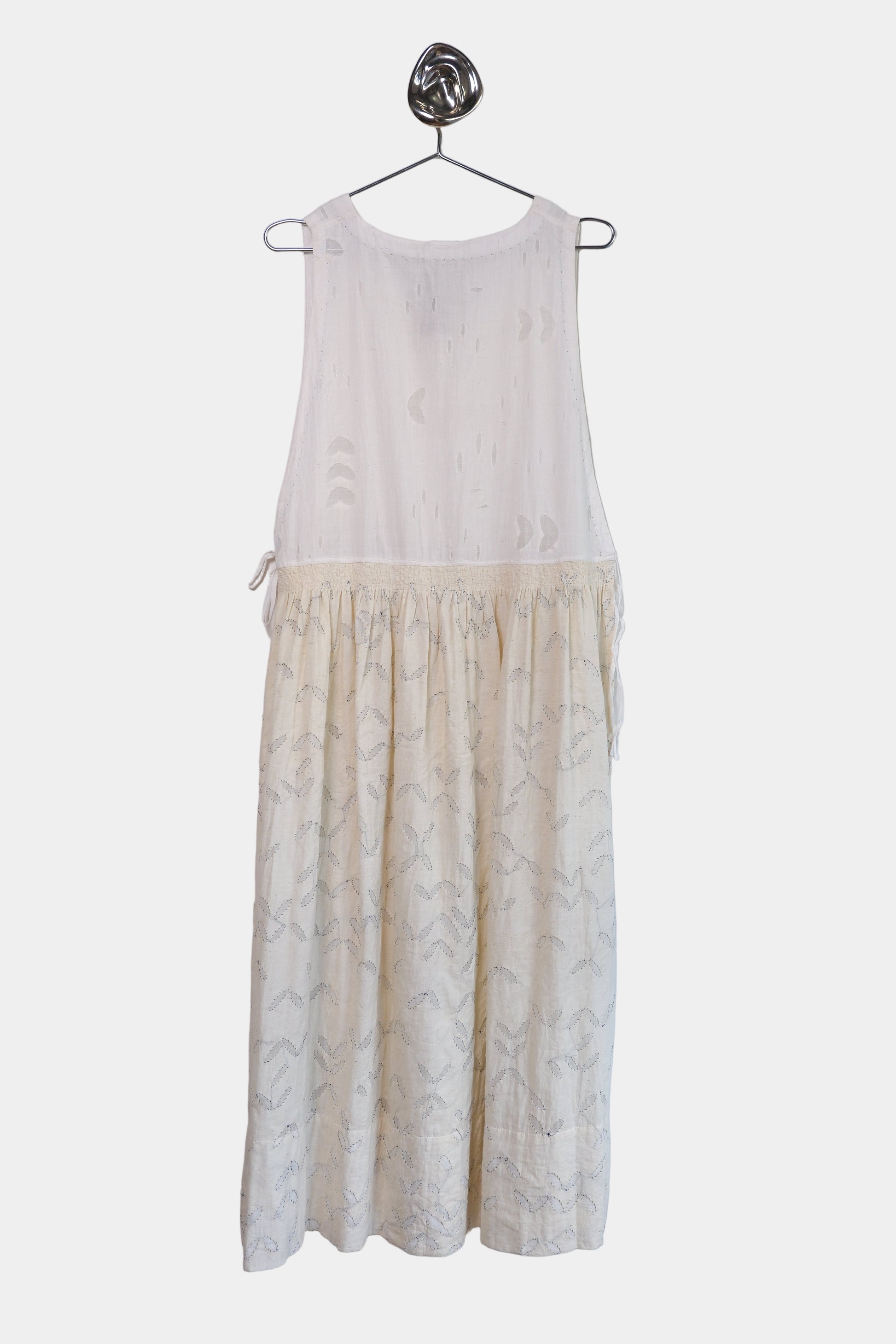 Cream Barmer appliqué Dress