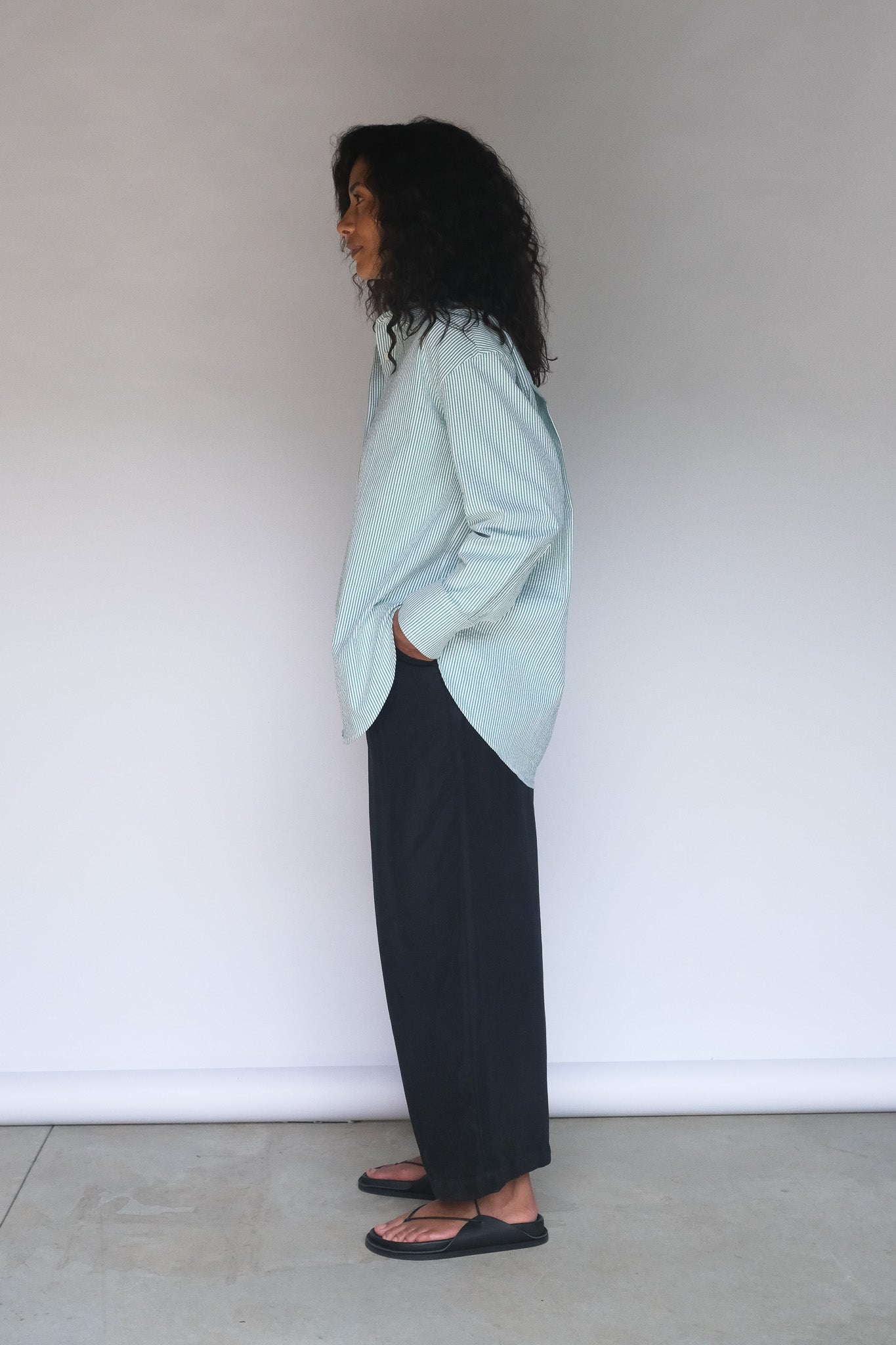 No. 19 Shirt - Green Stripe