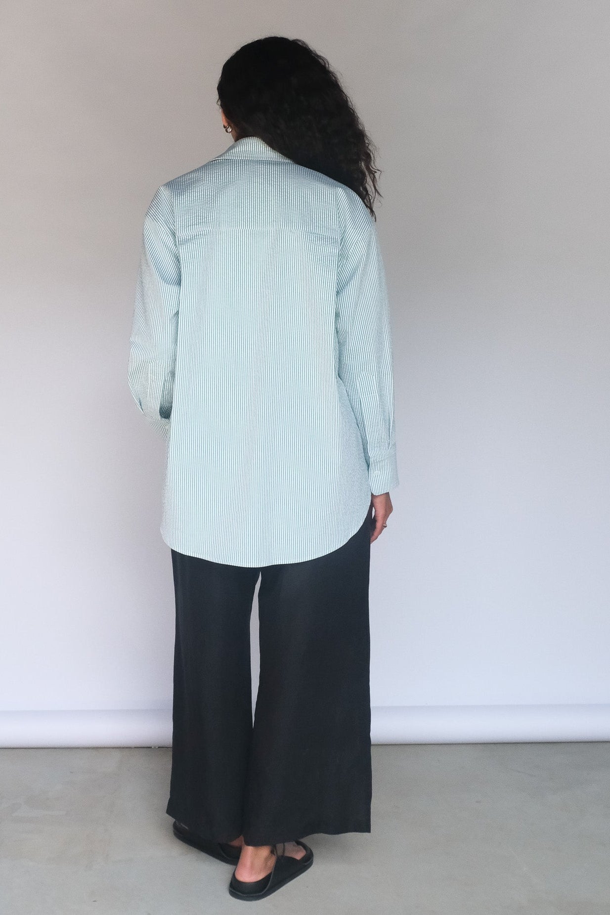 No. 19 Shirt - Green Stripe