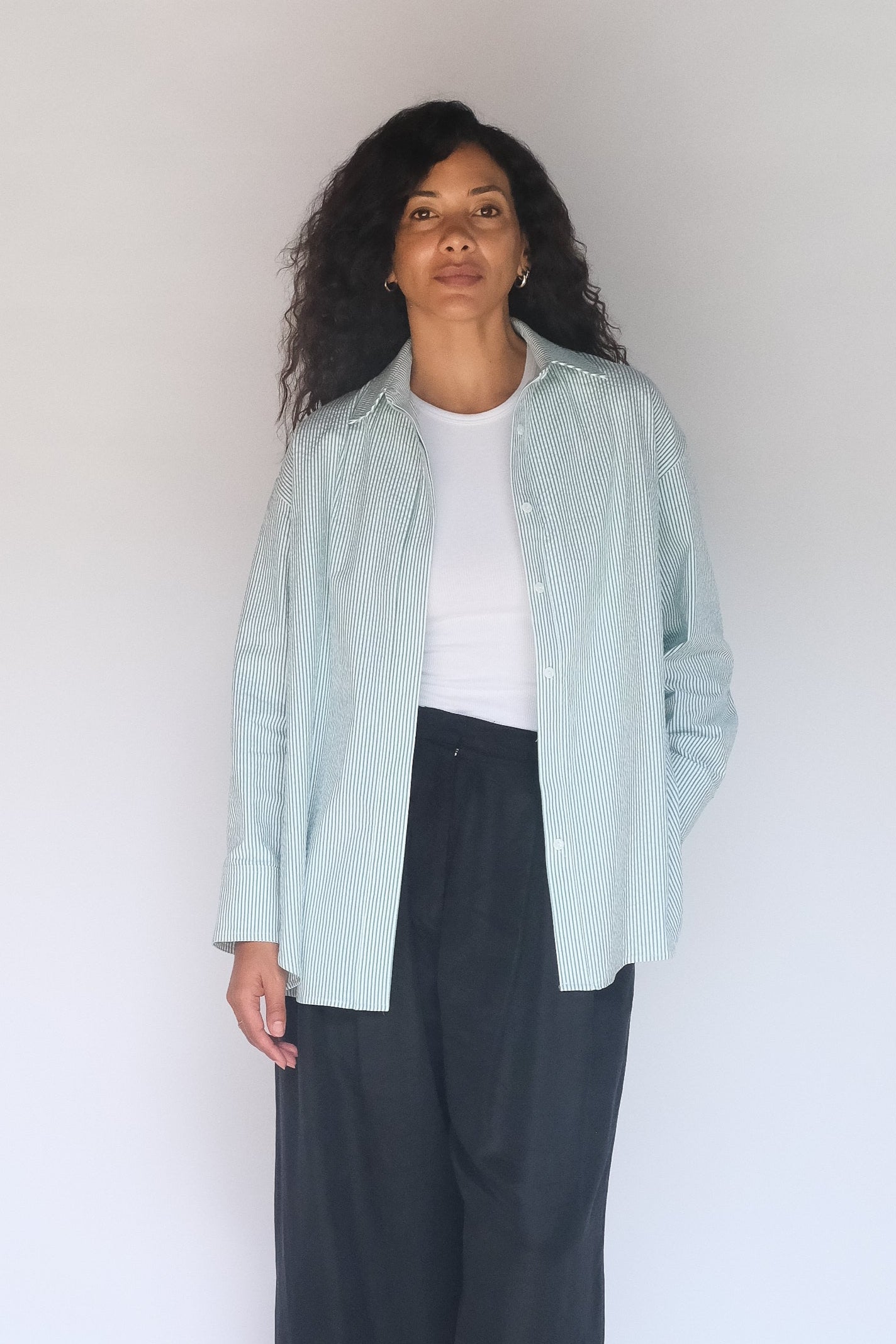 No. 19 shirt green stripe