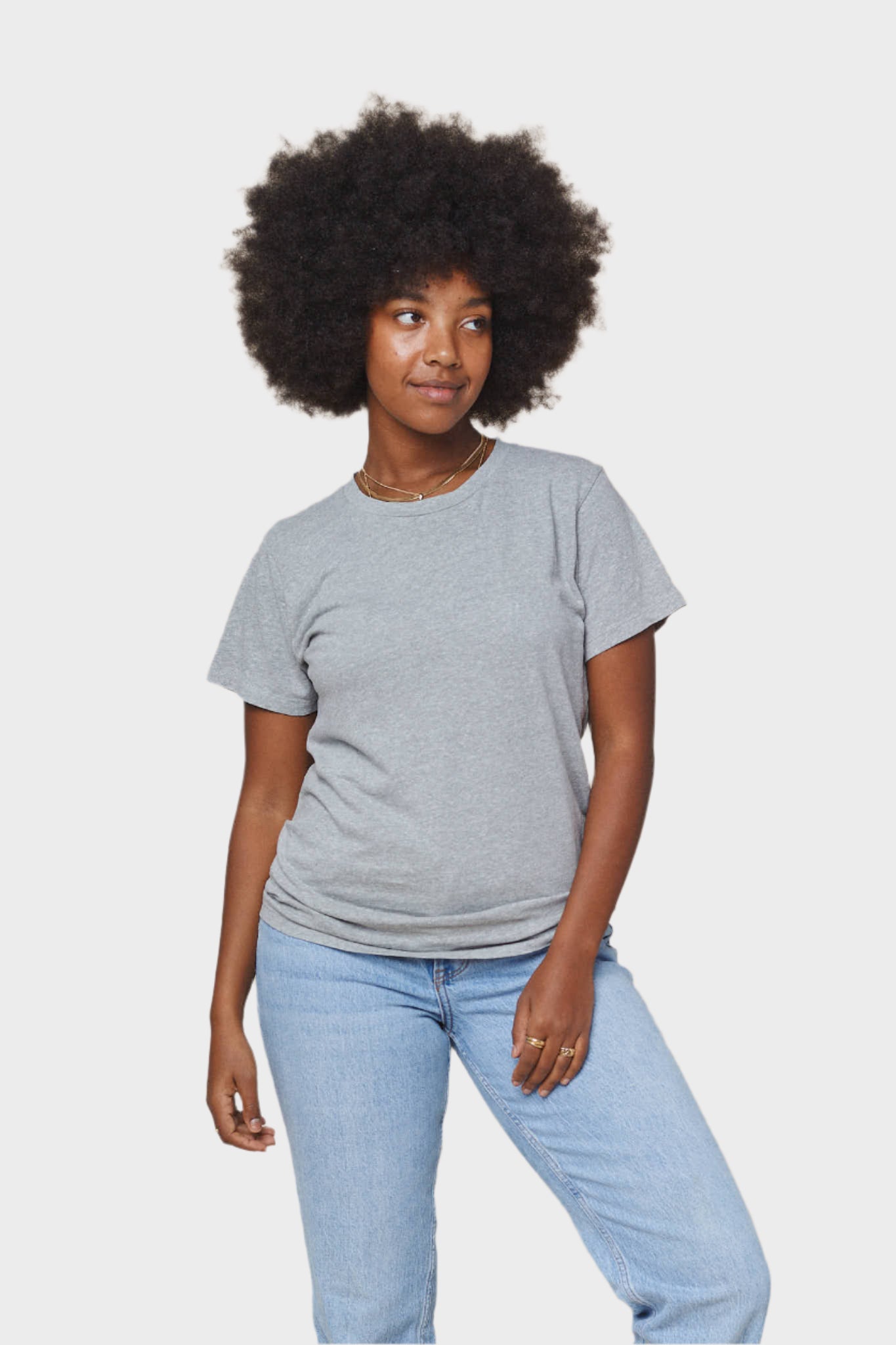 heathered loral tee