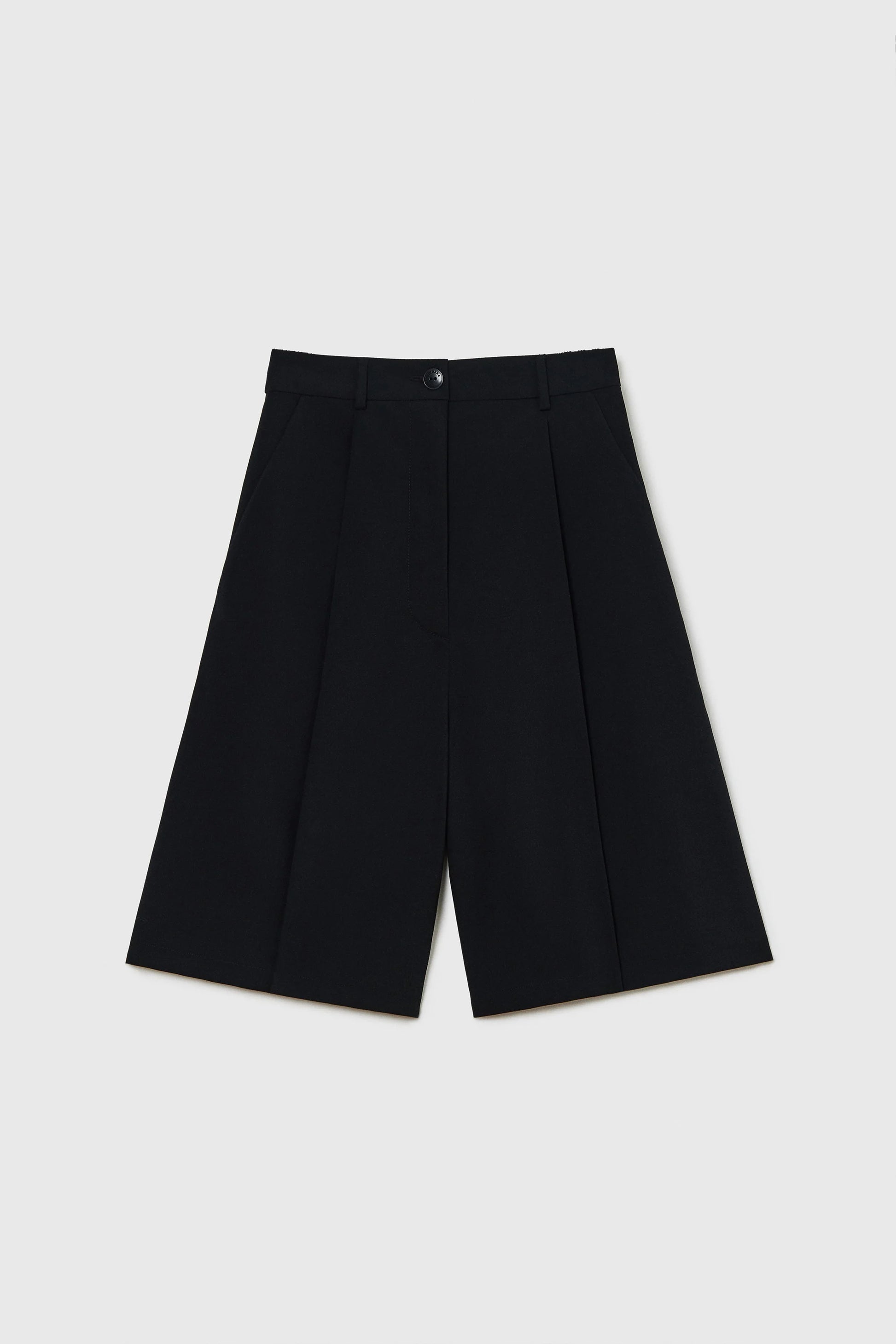 Black shorts on a light gray background