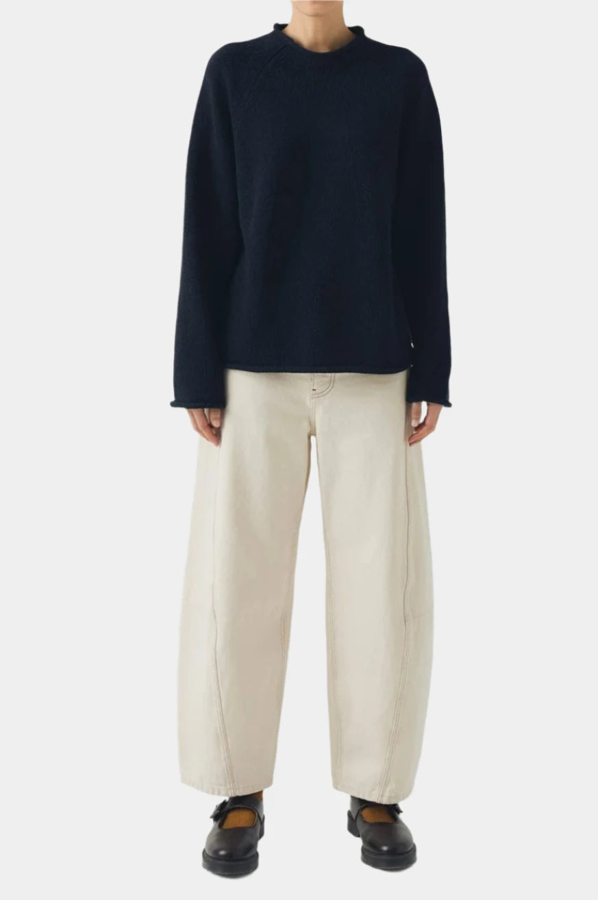 Organic Cotton Linen Easy Sweater