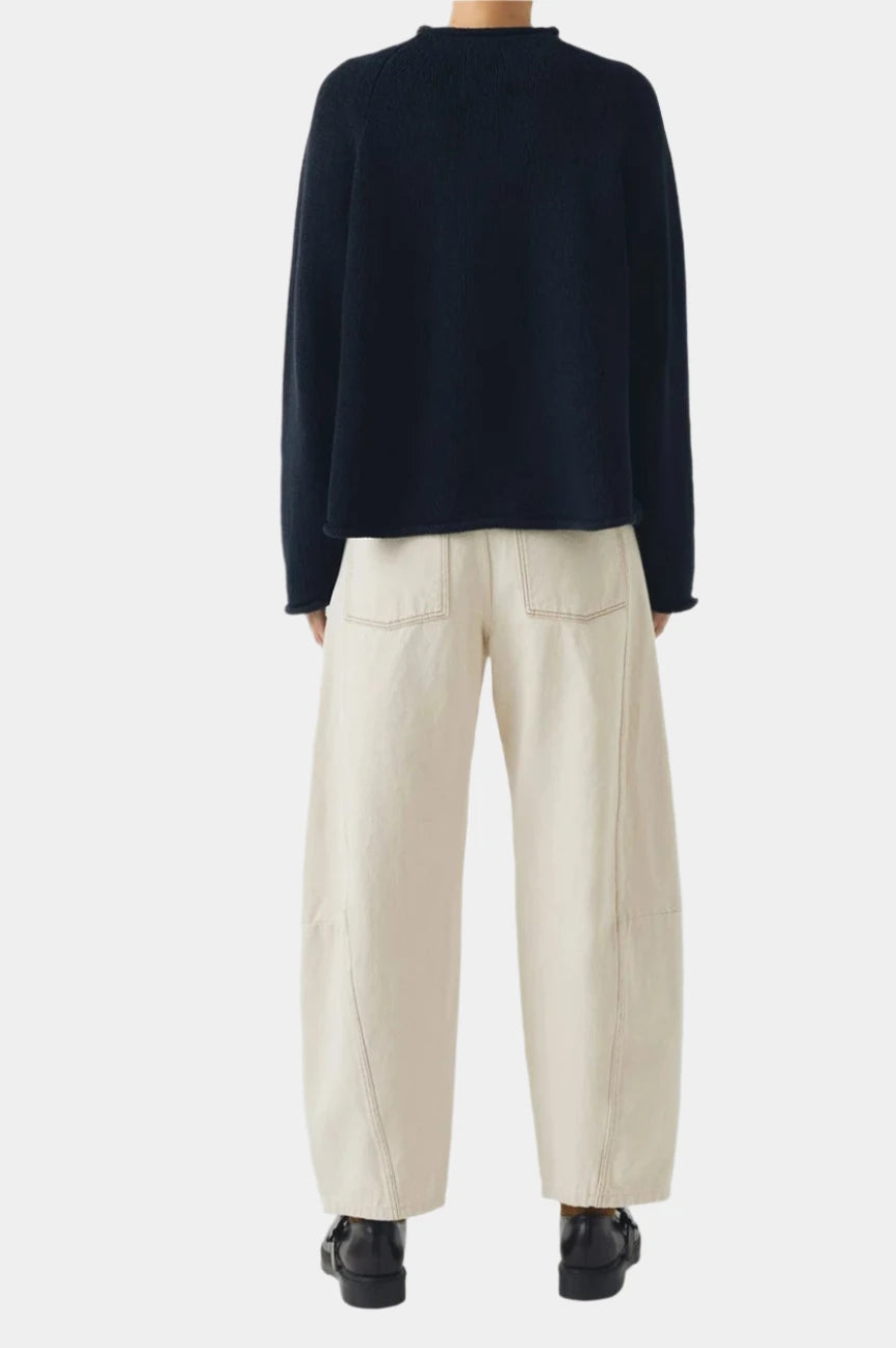 Organic Cotton Linen Easy Sweater