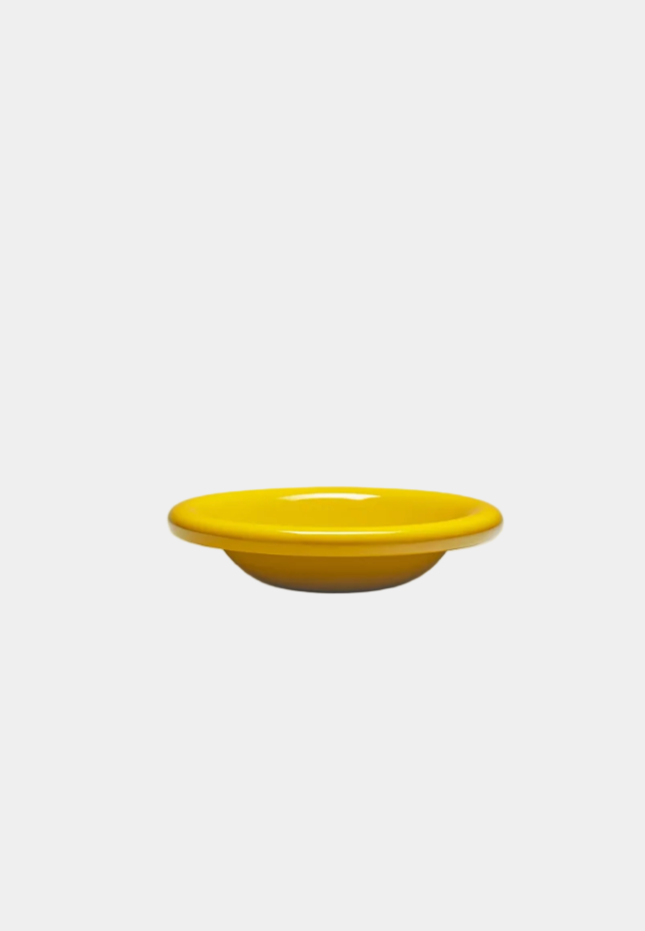 softedge mustard side bowl on a white background, viewed from the side