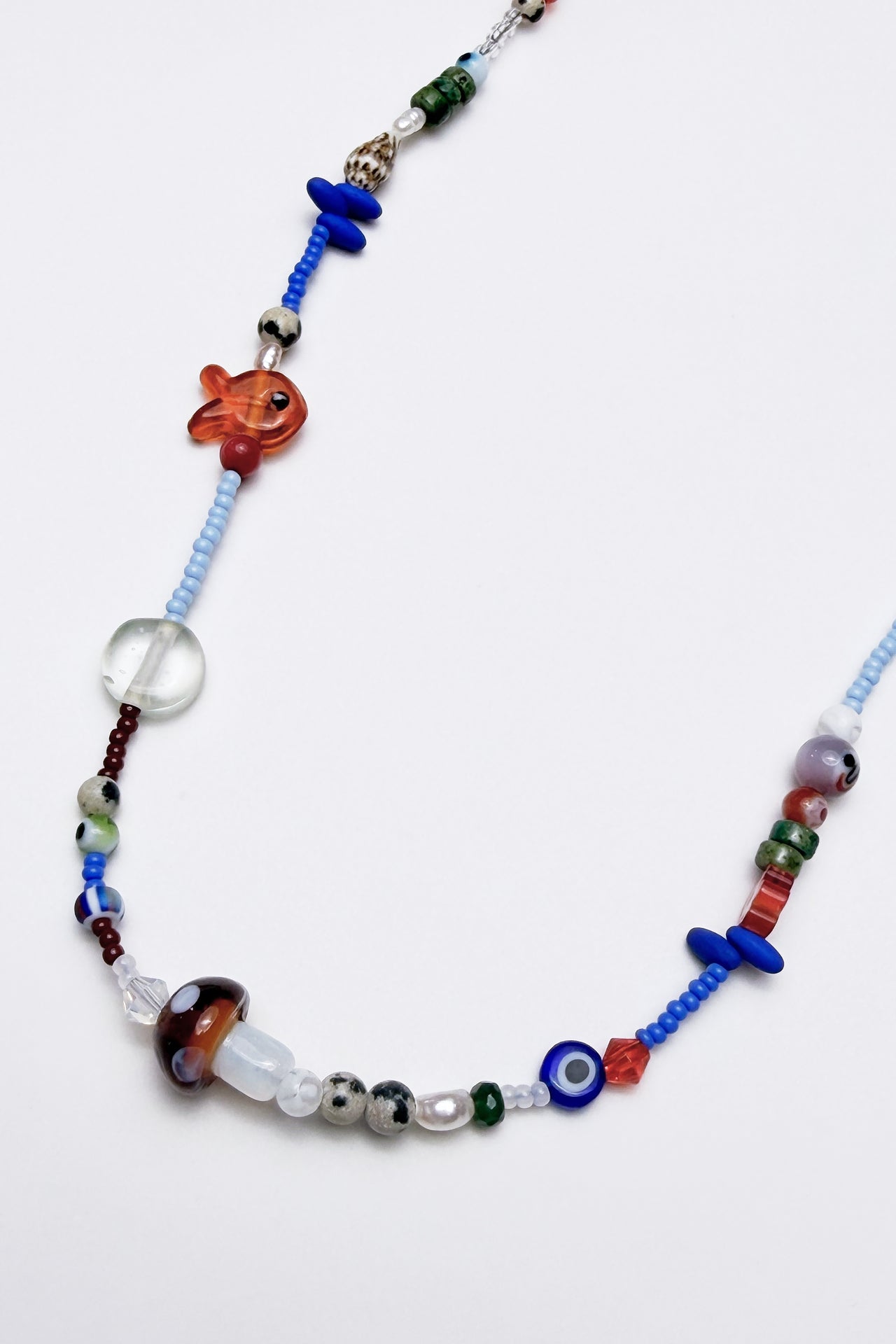 No. 7 Necklace - Brown Mushroom