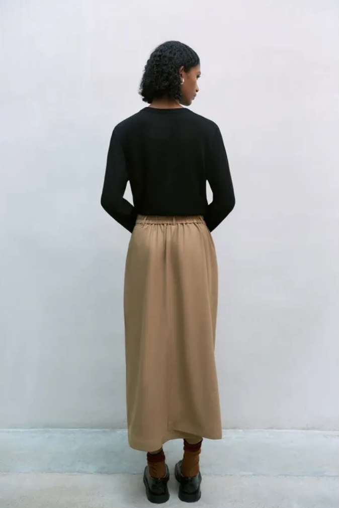 TAILORING SKIRT Camel