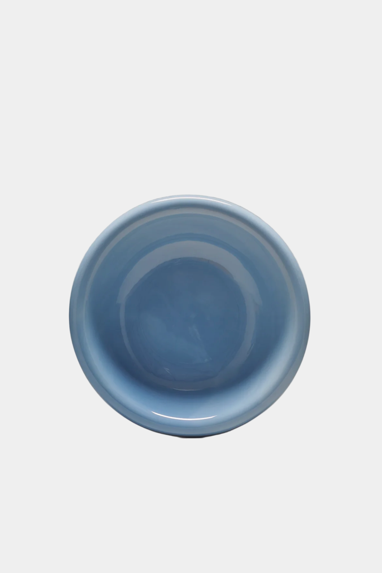 Blue ceramic bowl on a white background