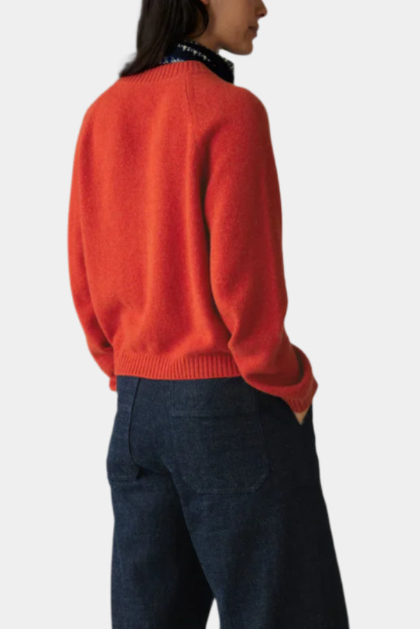 Wool Cashmere Raglan Cardigan