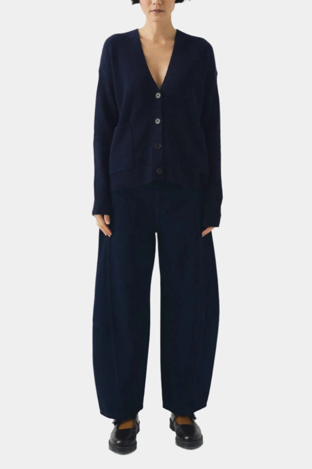 Ffion Wool Cashmere Boxy Cardigan