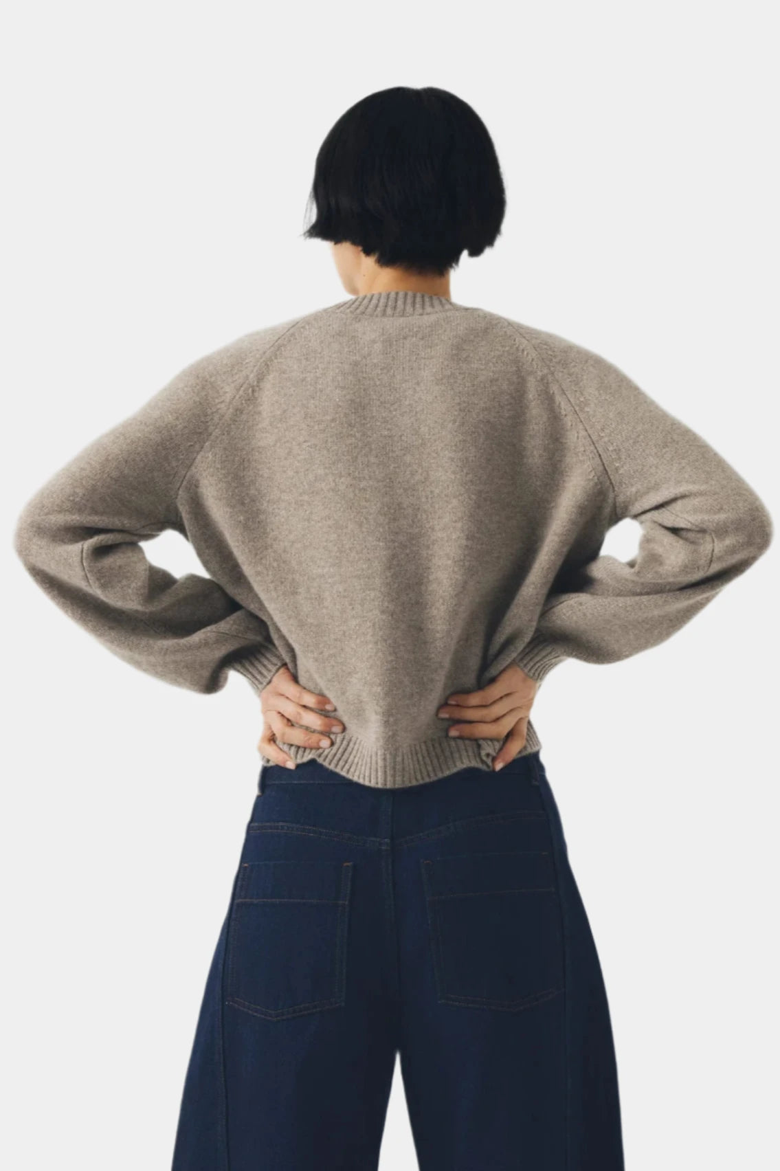 Eden Wool Cashmere Raglan Cardigan