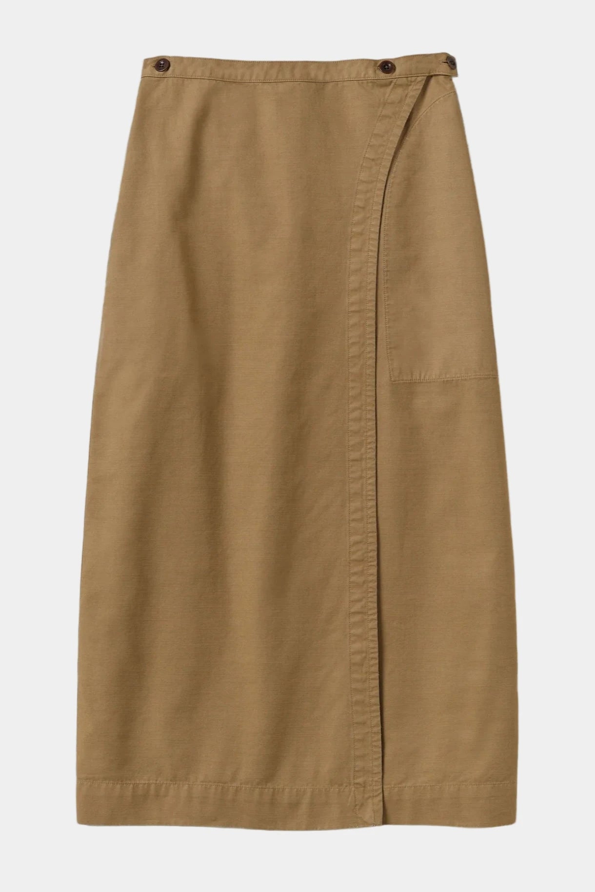 Brown skirt on a light gray background