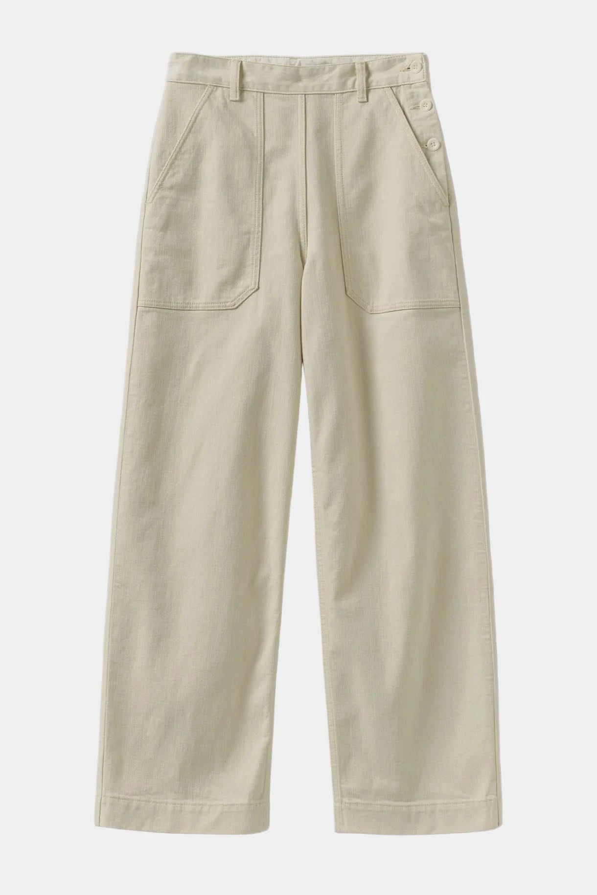 Beige pants on a white background
