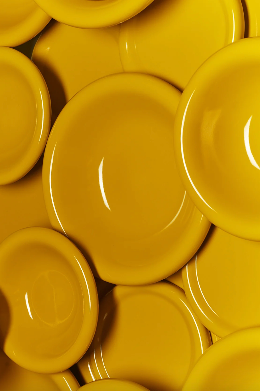assortment of mustard softedge ceramics