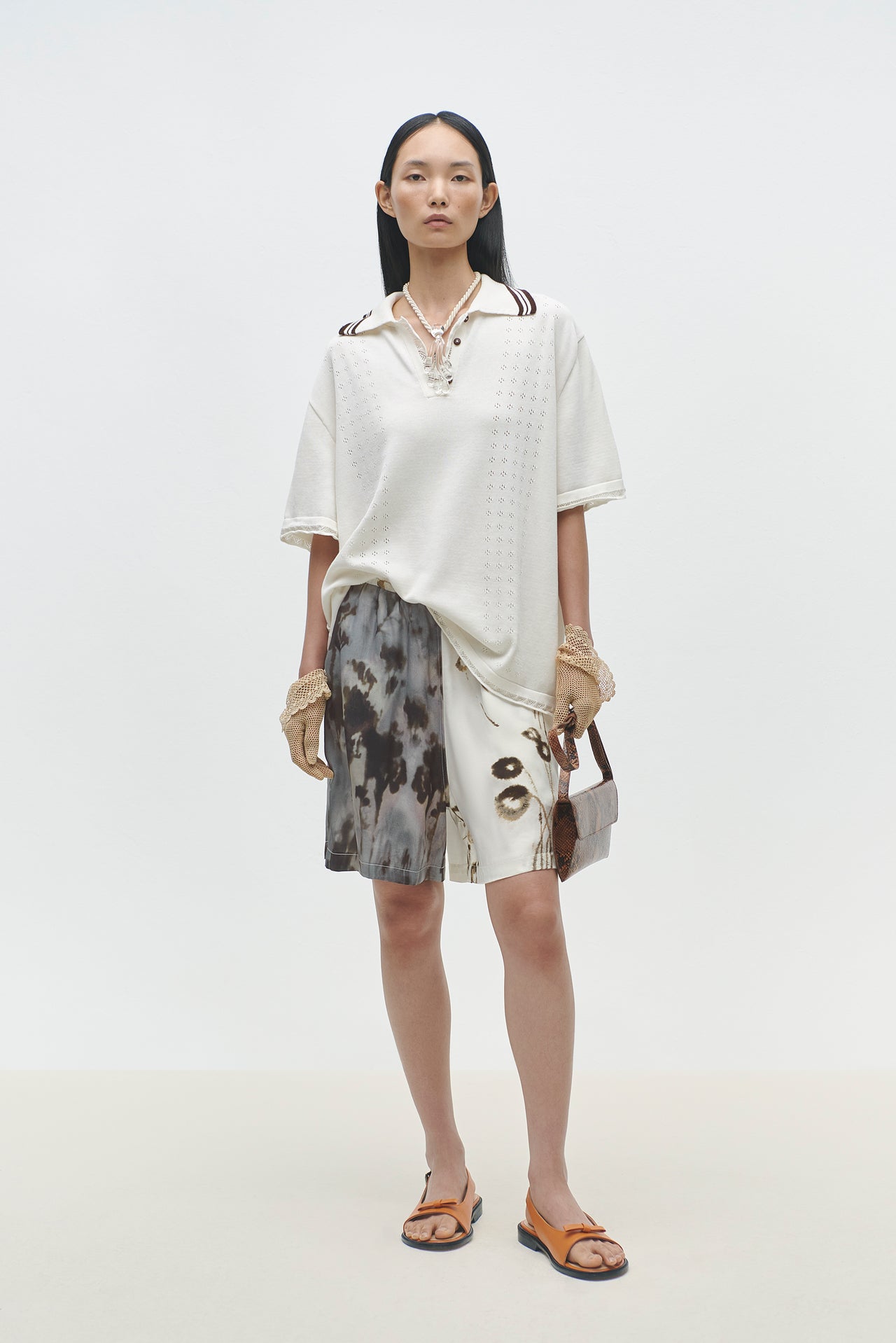 PRINTED BERMUDA BICOLOR