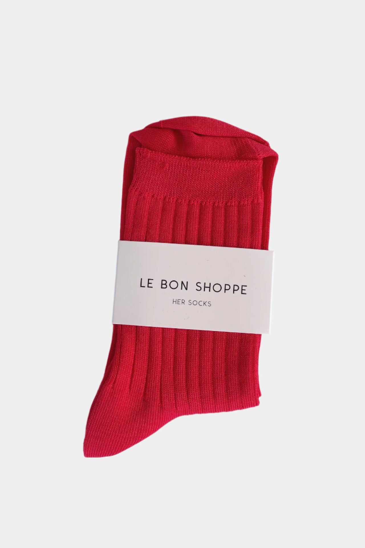 Le Bon Shoppe socks in classic red