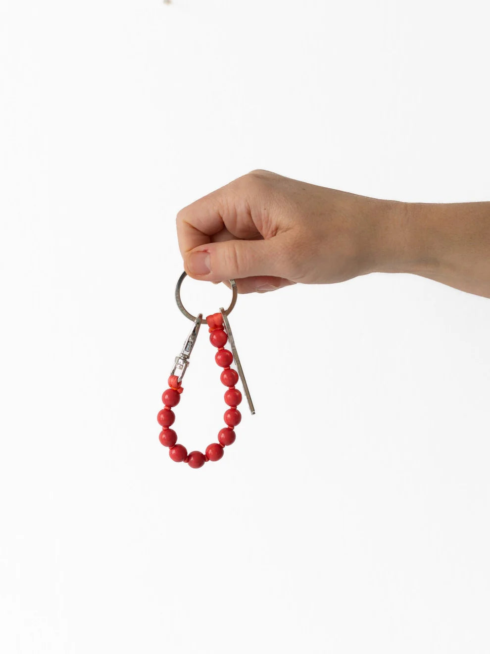 Perlen short keychain - Raspberry