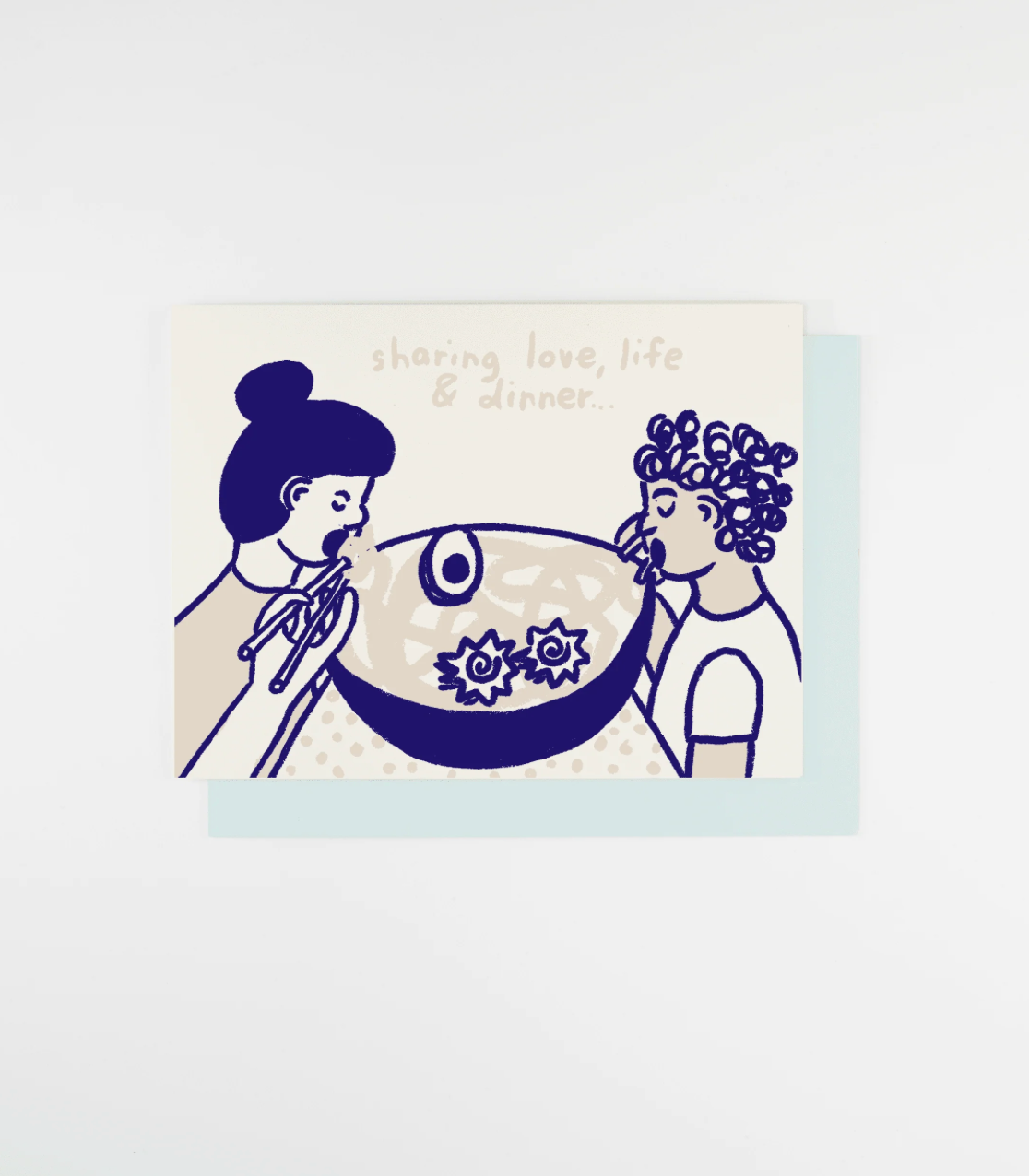 Sharing dinner Card