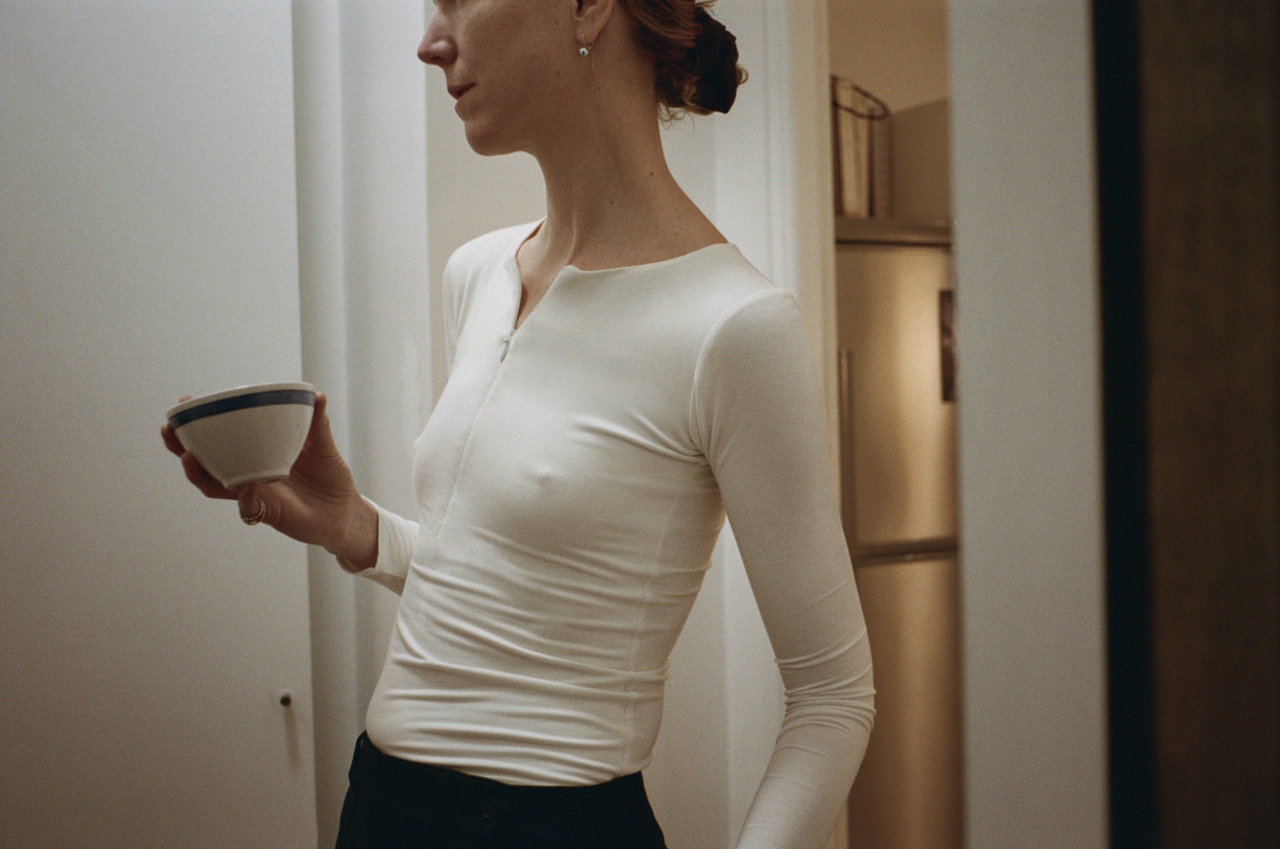Kye Intimates half zip top in natural - East Coast General