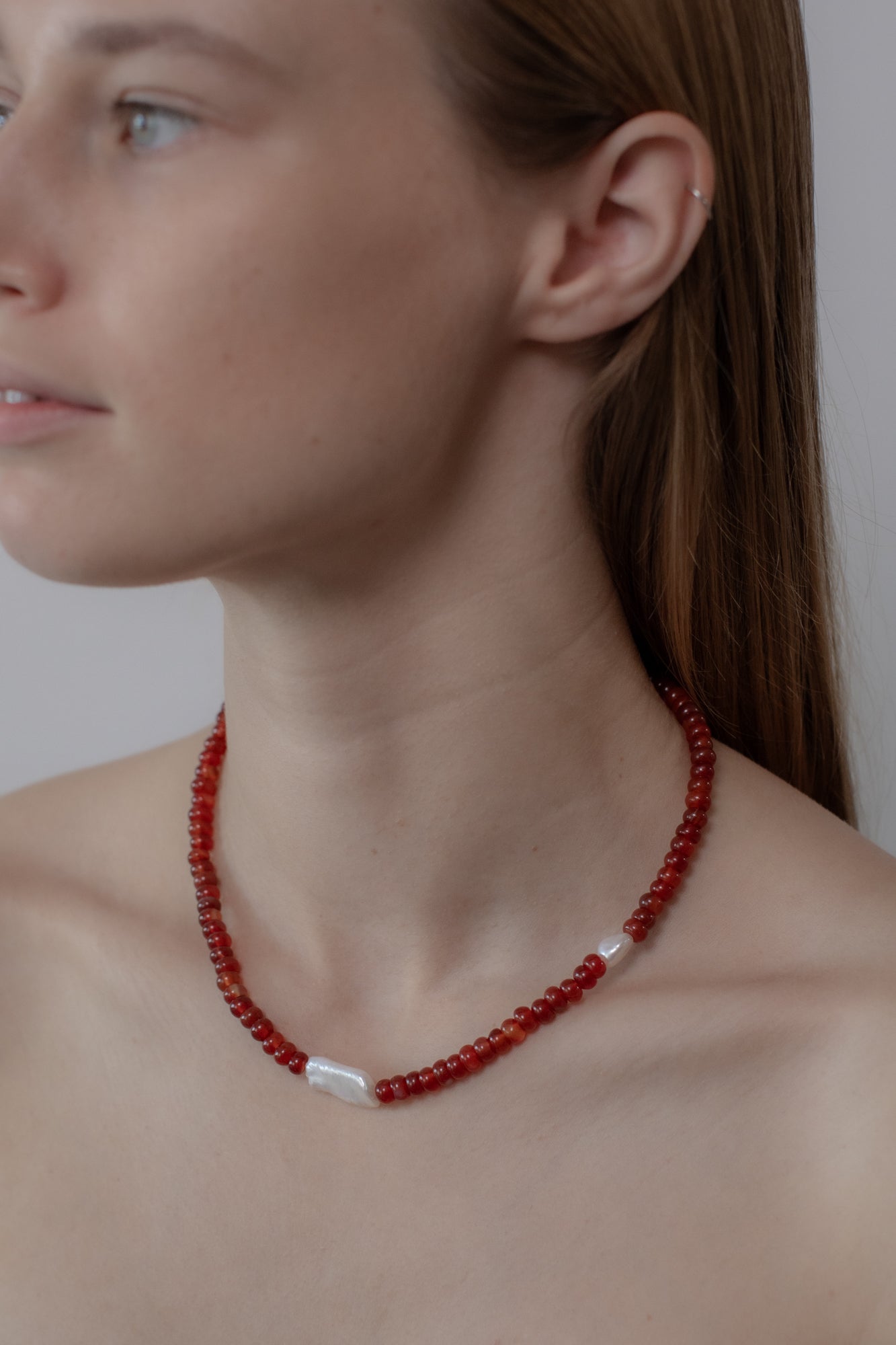 No. 65 Necklace - Red