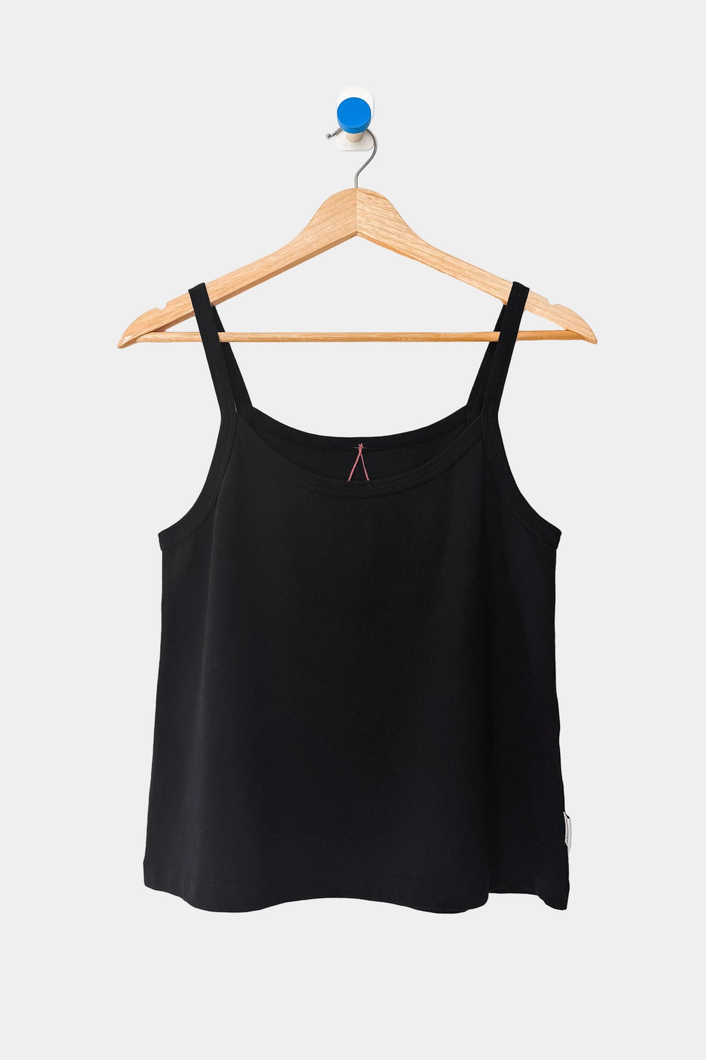 Le bon shoppe premium Dana Tank in Black, displayed on a wooden Hanger - East Coast General