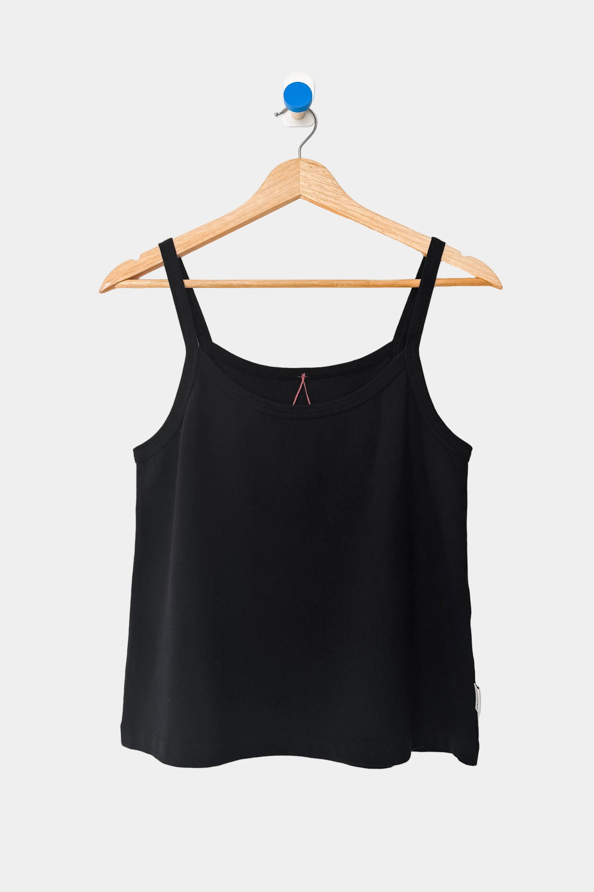 Le bon shoppe premium Dana Tank in Black, displayed on a wooden Hanger - East Coast General
