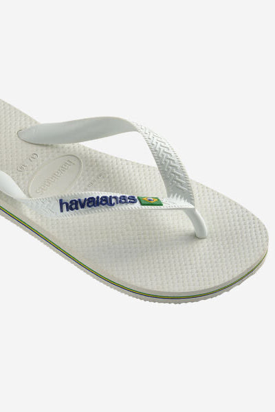 White Havaianas sandal on a white background