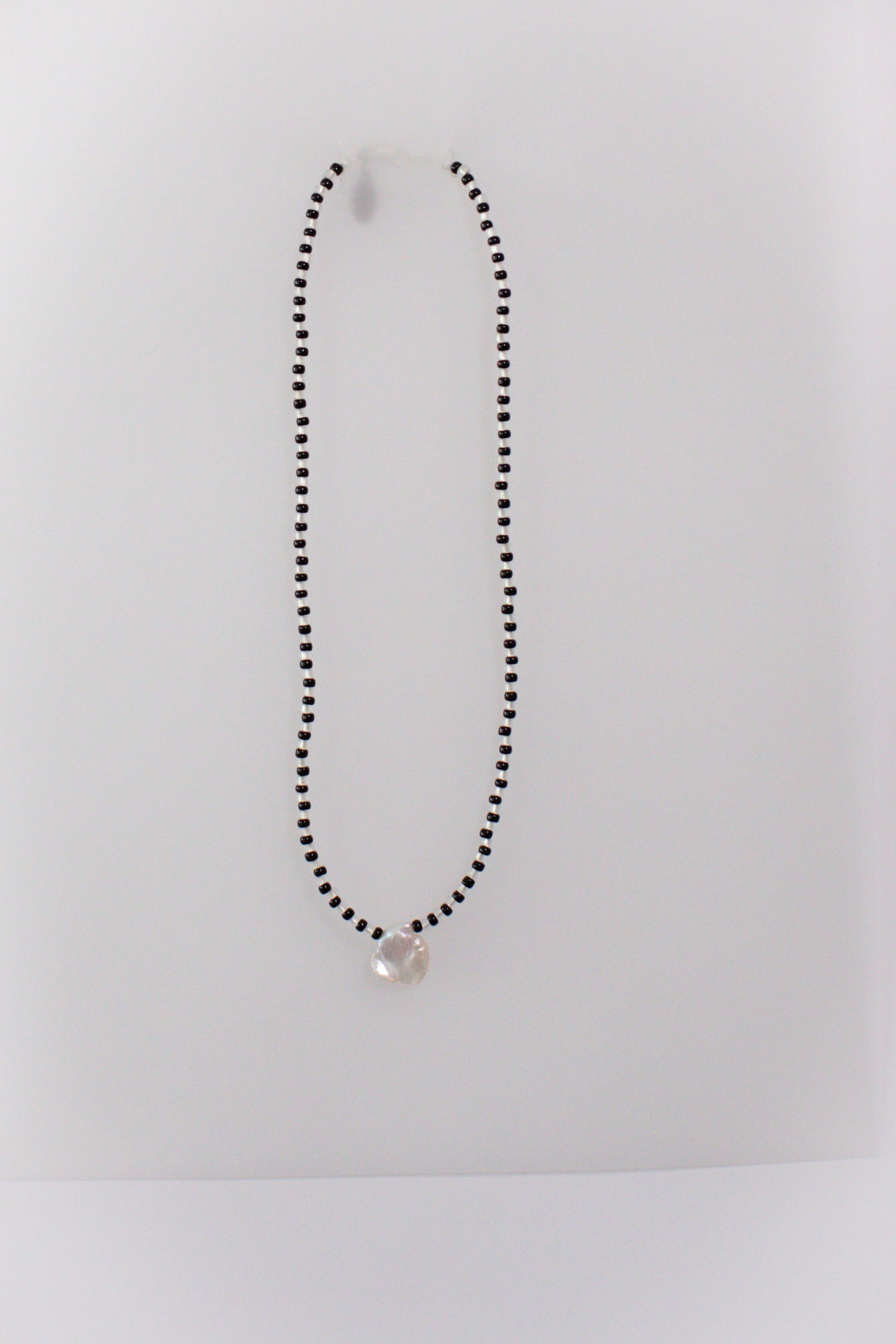 No.11 Necklace - Black/white