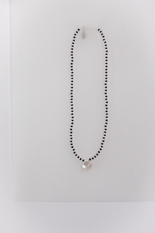 No.11 Necklace - Black/white