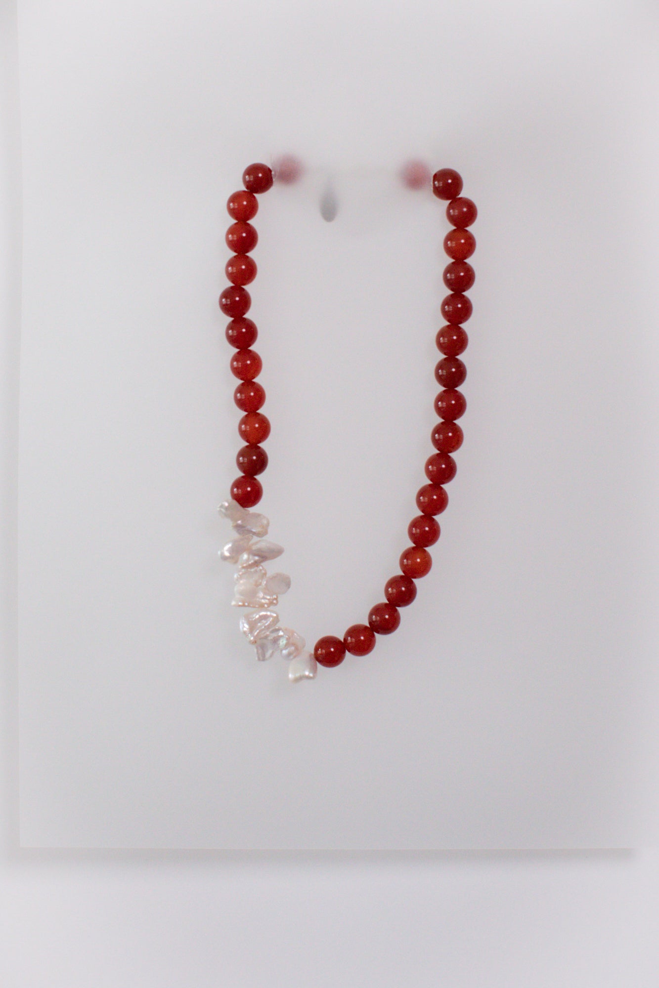 No. 32 Necklace - Red Agate