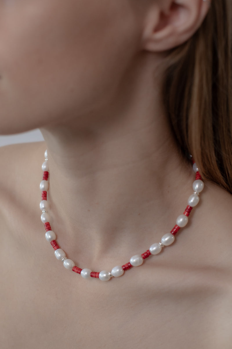 No. 40 Necklace - Red
