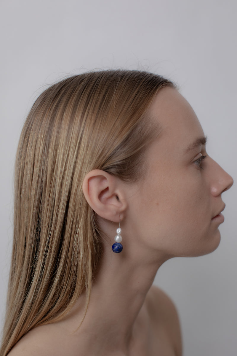 No. 31 Earrings - Lapis