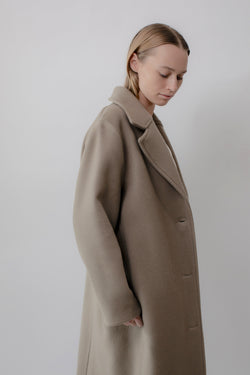 No. 50 Wool Overcoat - Taupe