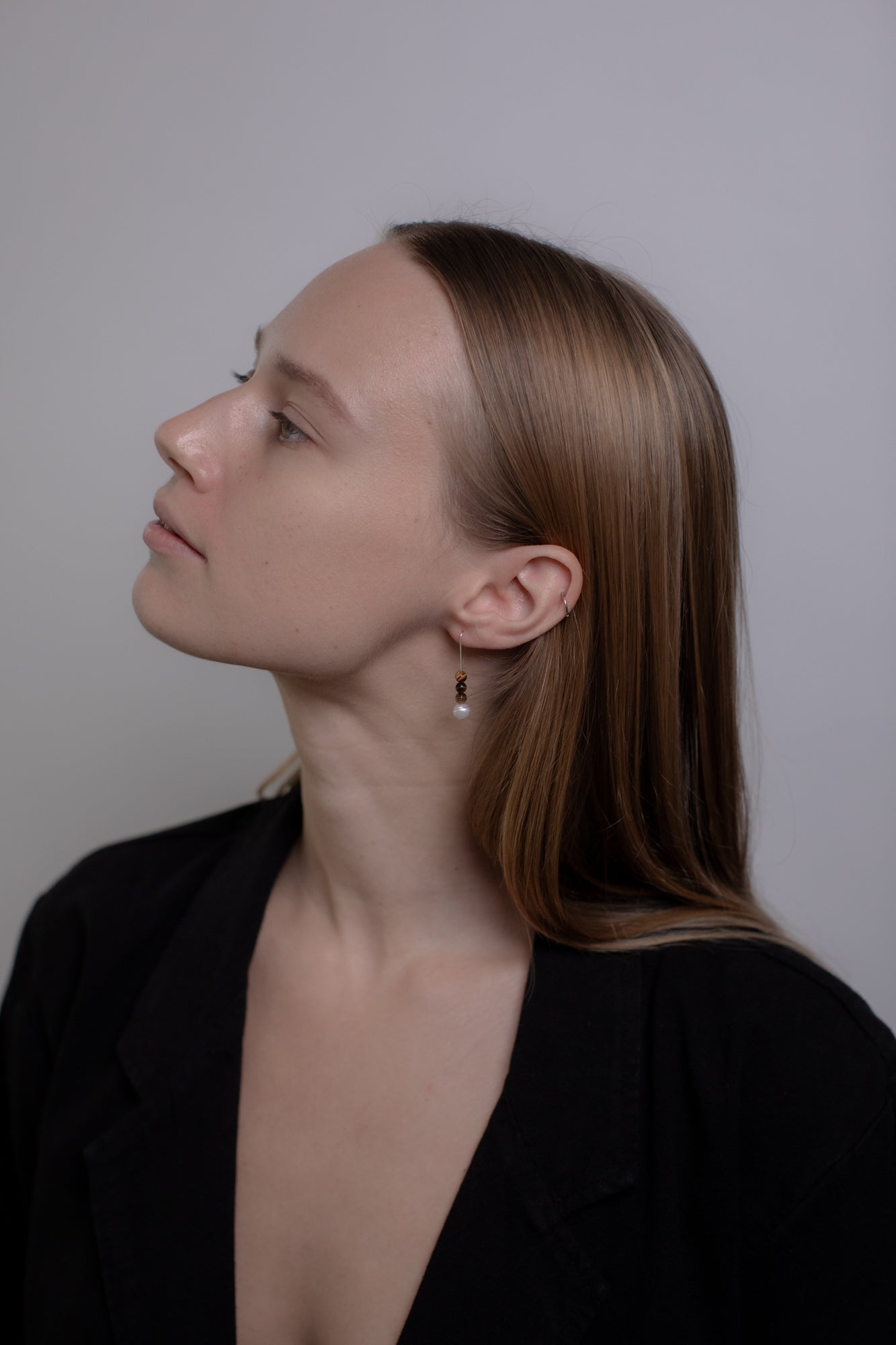No.61 Earrings - Tiger eyes