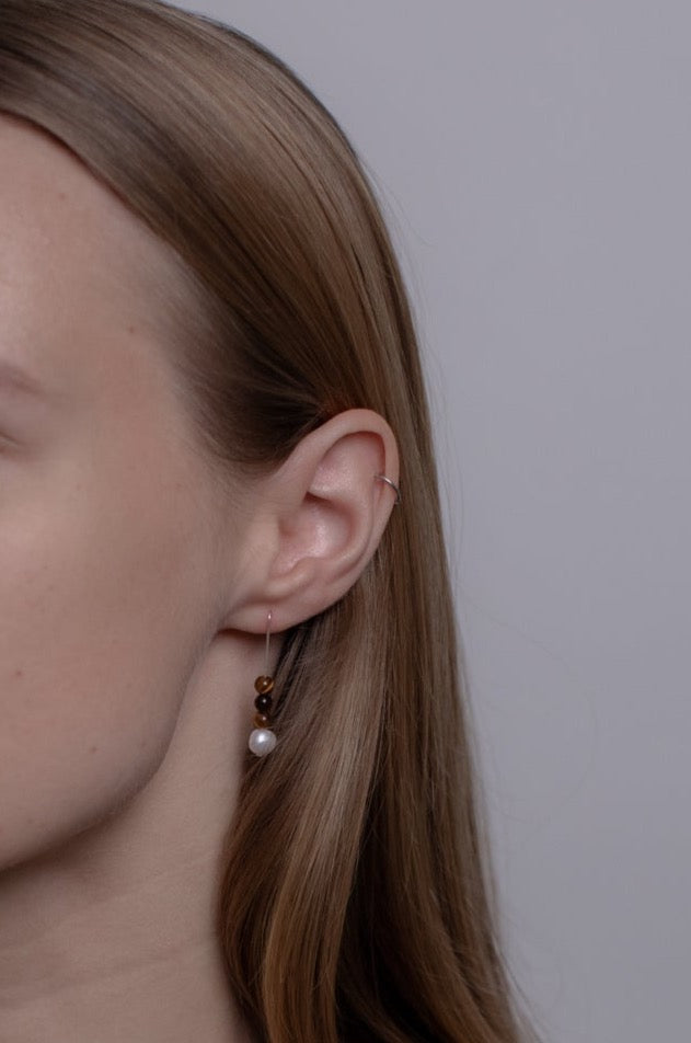 No.61 Earrings - Tiger eyes