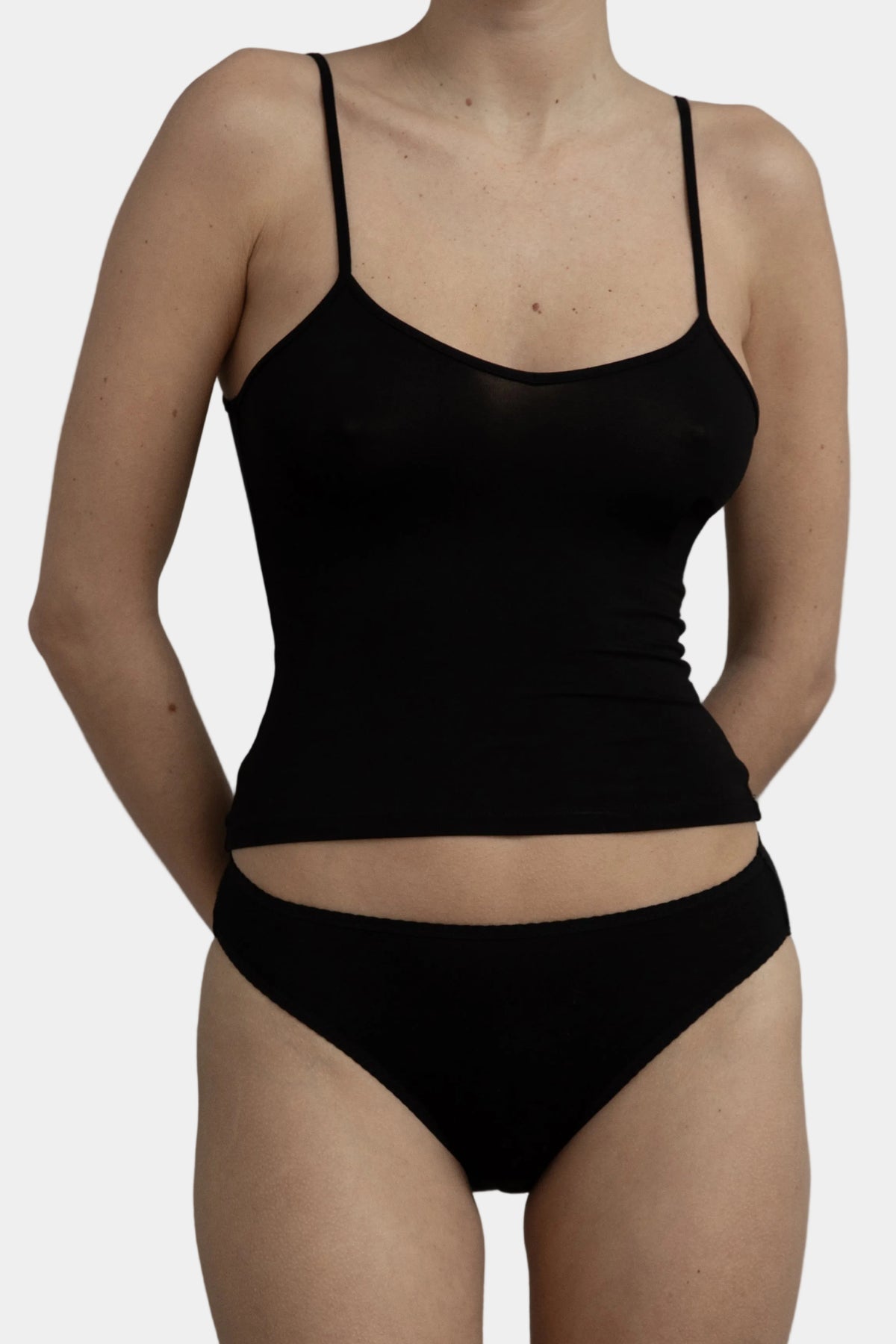 KYE Intimates Recline Cami in Black bamboo jersey - East Coast General